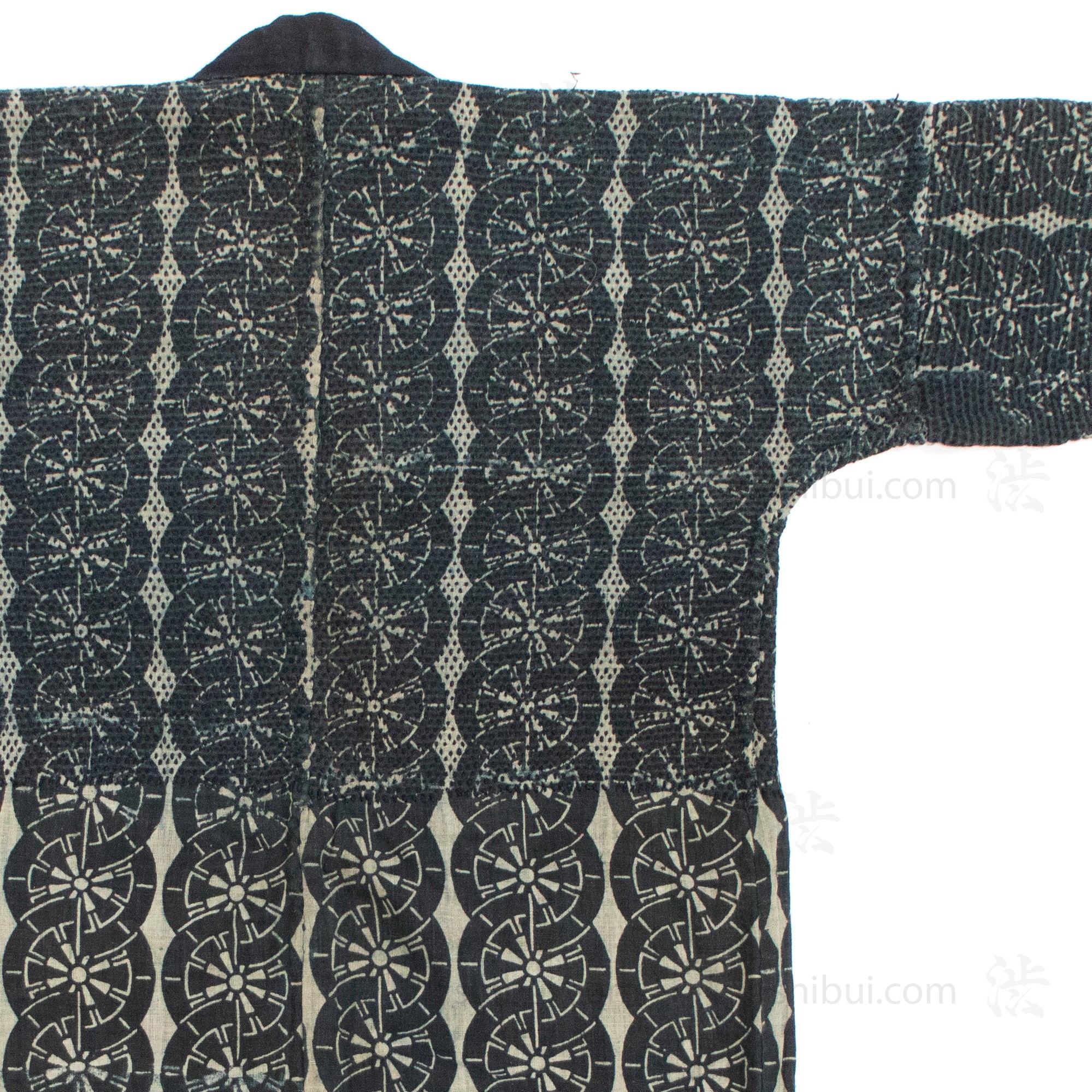 Fireman's Sashiko Quilted Indigo Dyed Under Kimono - Image 5