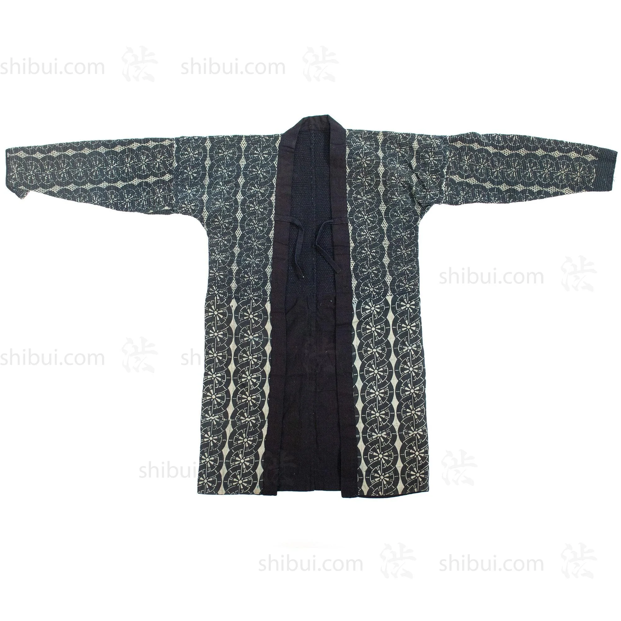 Fireman's Sashiko Quilted Indigo Dyed Under Kimono - Image 7