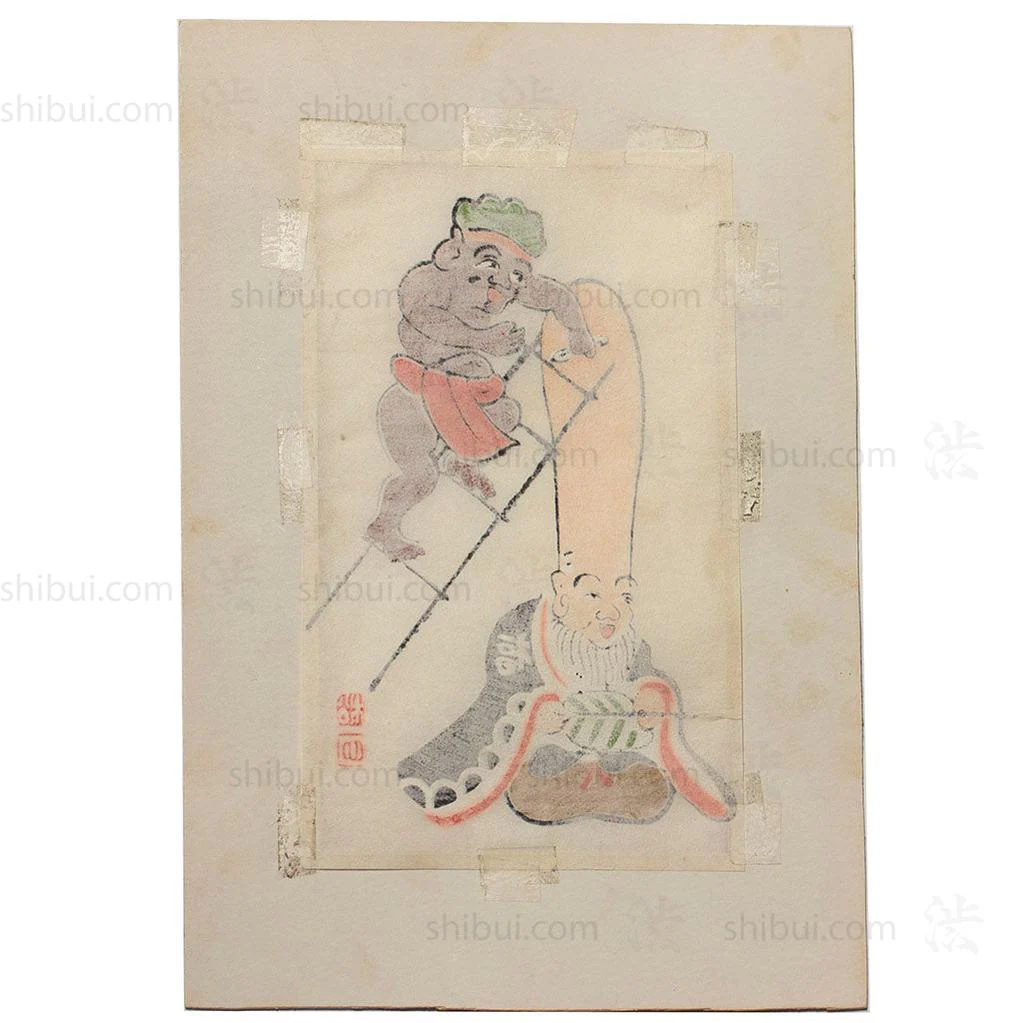 Daikoku Shaving the Head of Fukurokuju - Image 2