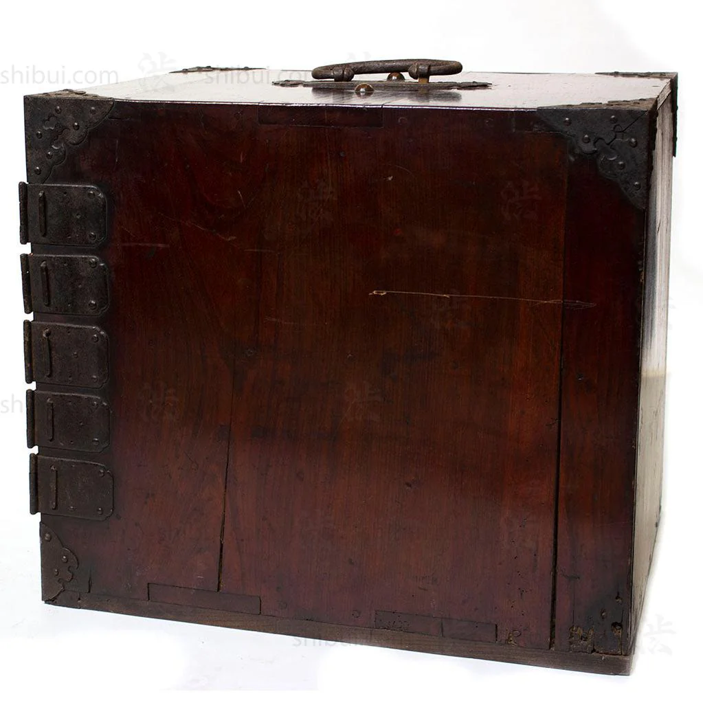 Funa Dansu Tansu Storage Chest Japanese Antique Furniture Iron Hardware - Image 7