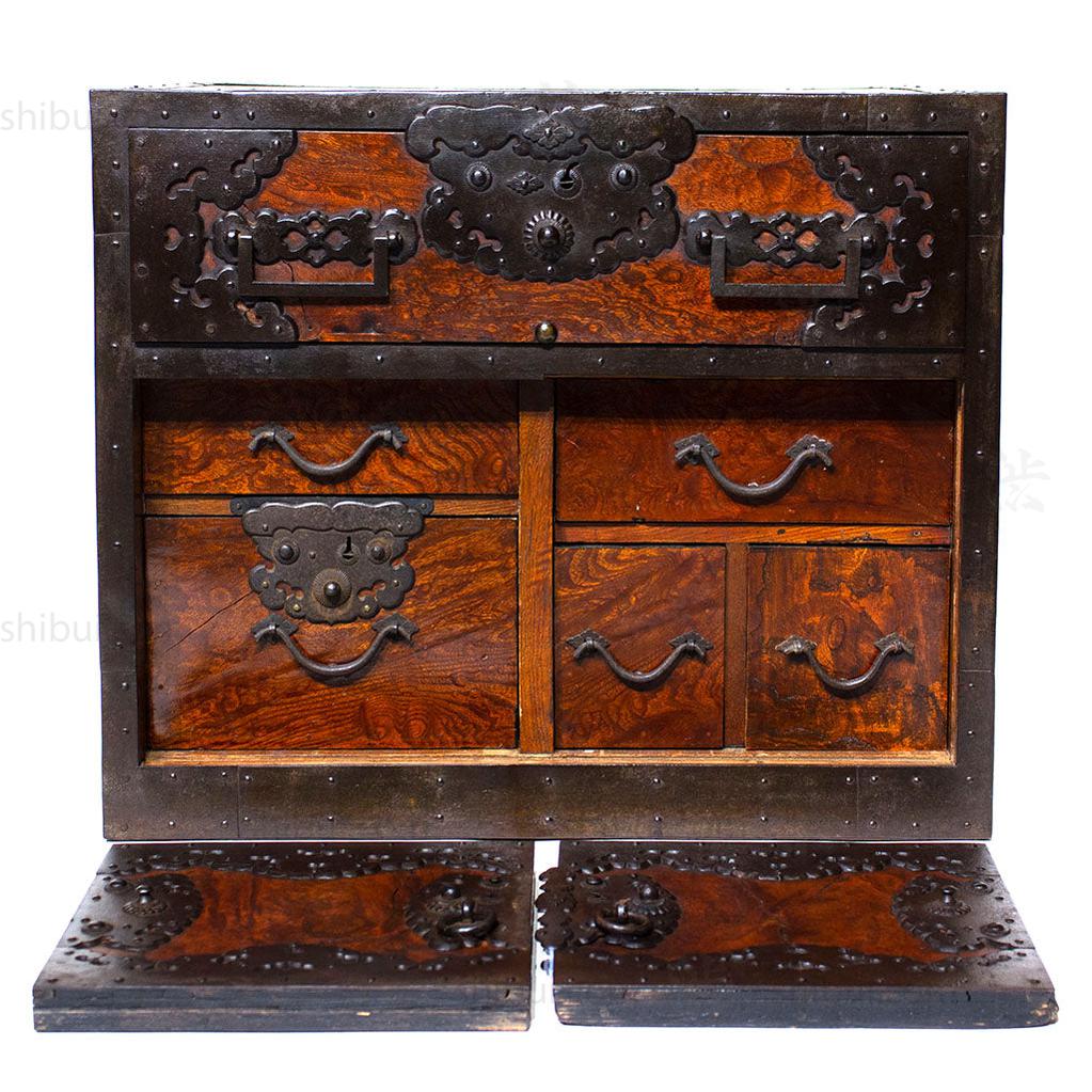 Funa Dansu Tansu Storage Chest Japanese Antique Furniture Iron Hardware - Image 11