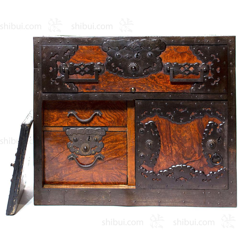 Funa Dansu Tansu Storage Chest Japanese Antique Furniture Iron Hardware - Image 13