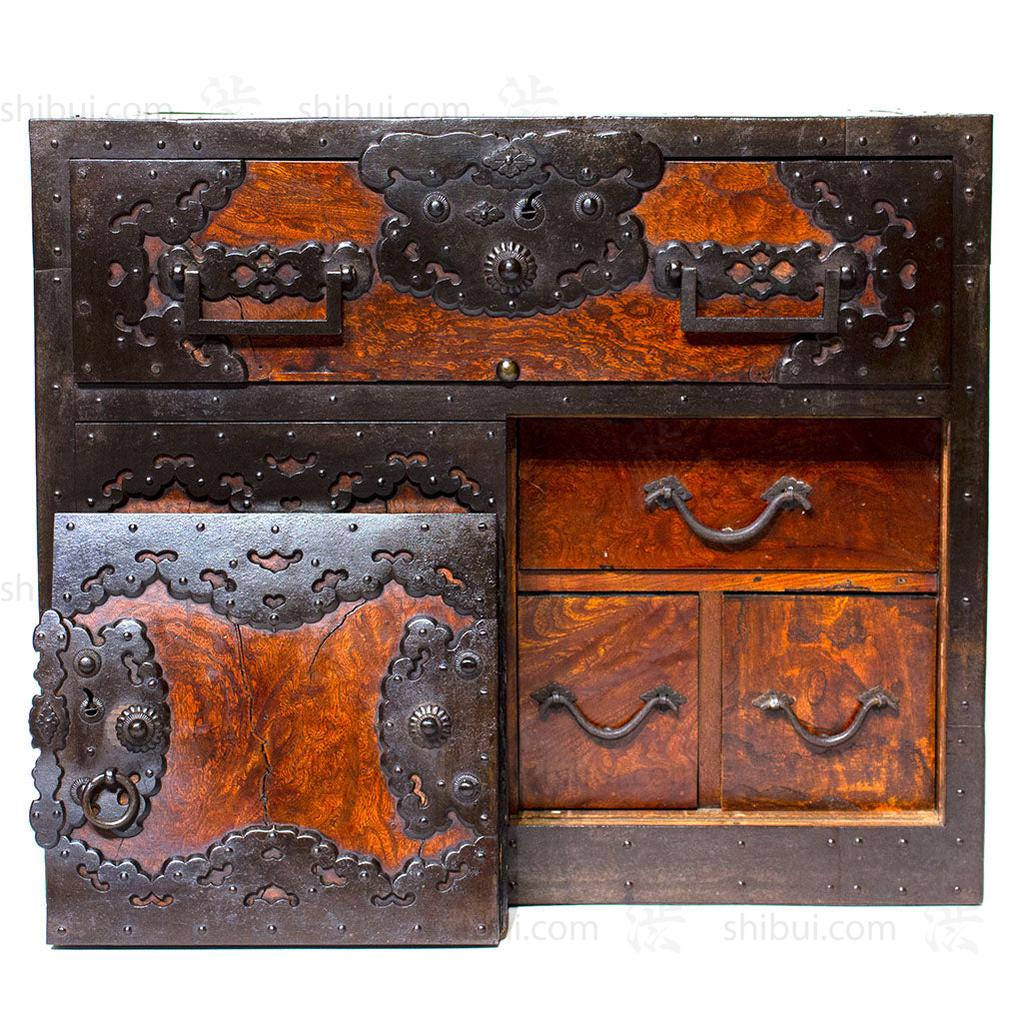 Funa Dansu Tansu Storage Chest Japanese Antique Furniture Iron Hardware - Image 14