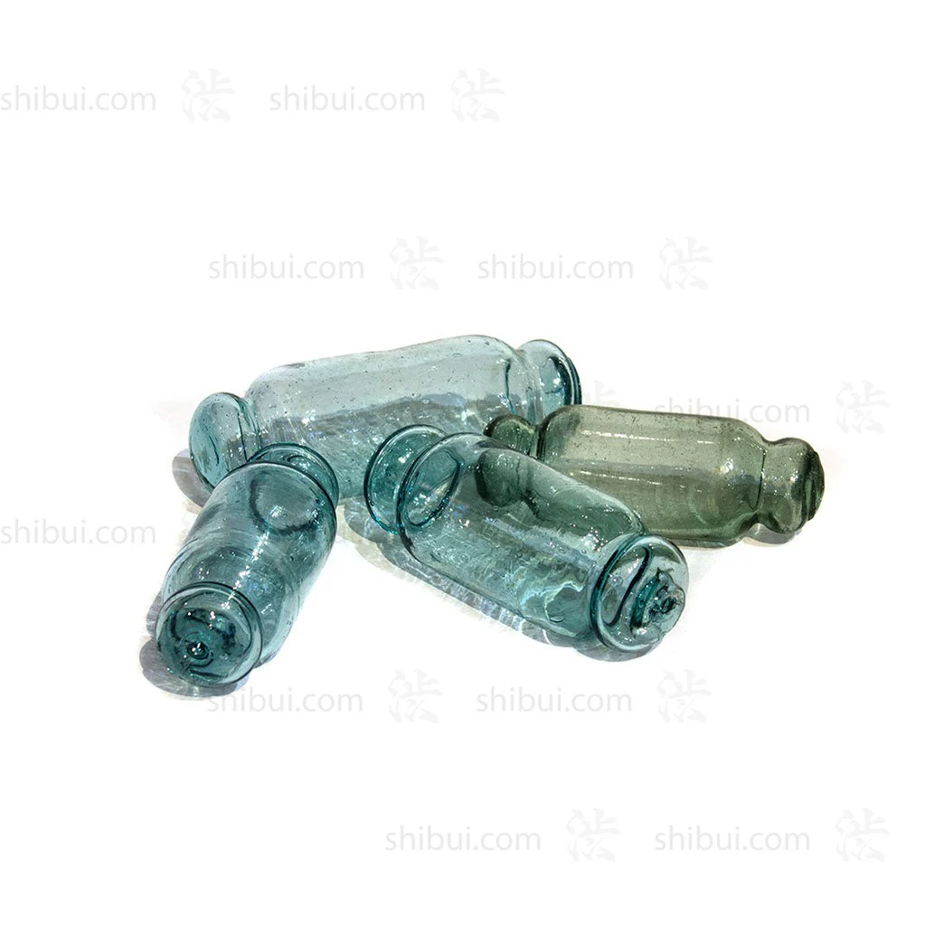 Set of 50 Japanese Hand Blown Glass Rolling Pin Fishing Floats