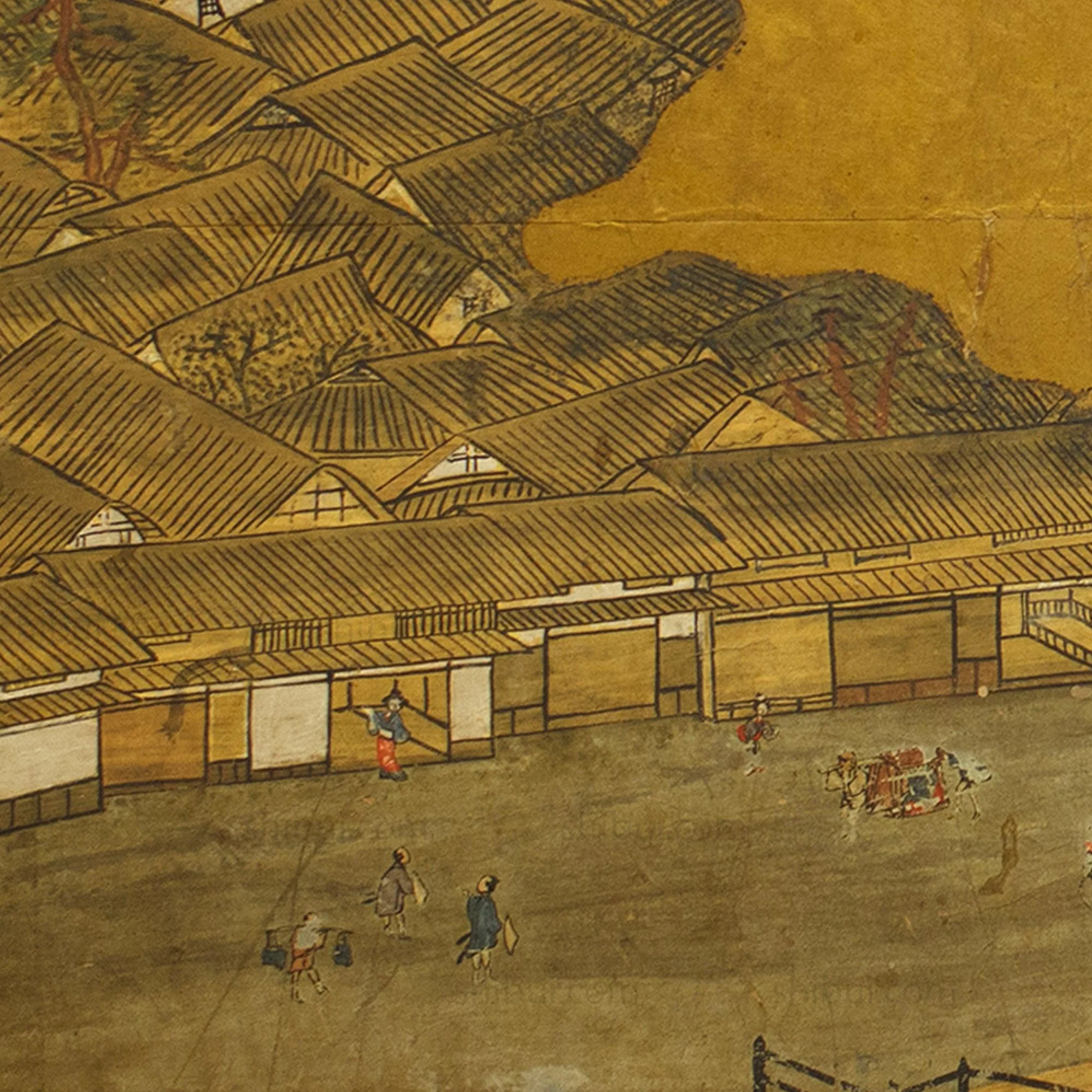River Bridges Gold Folding Screen - Image 2