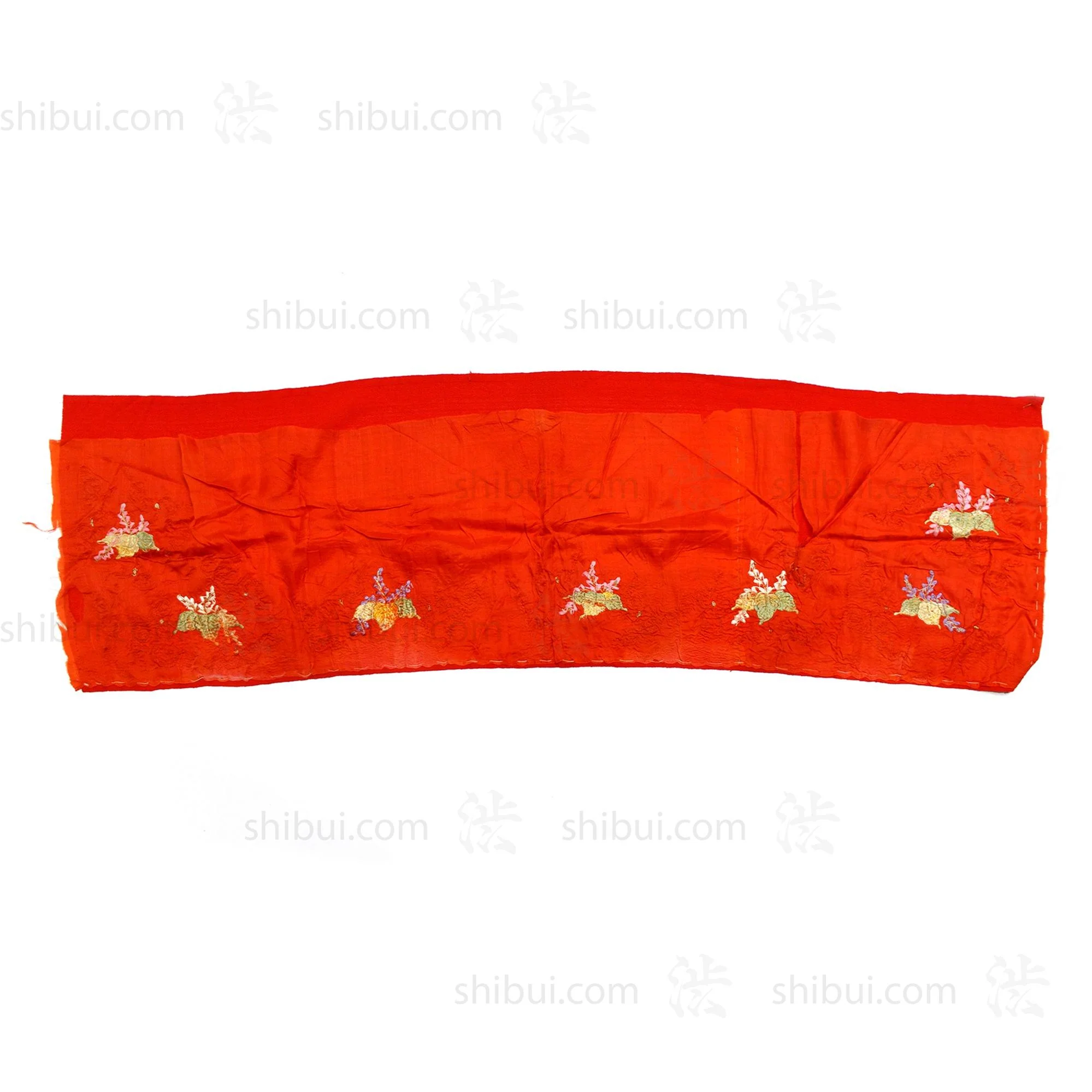 Goldwork Silk Eri | Japanese Antique Kimono Collar - Image 7