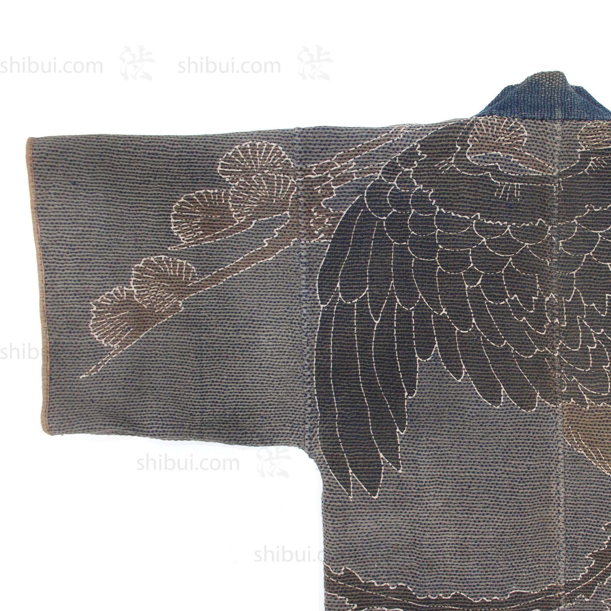 Hagoromo Shobo Hanten | Antique Japanese Sashiko Fireman's Coat - Image 2