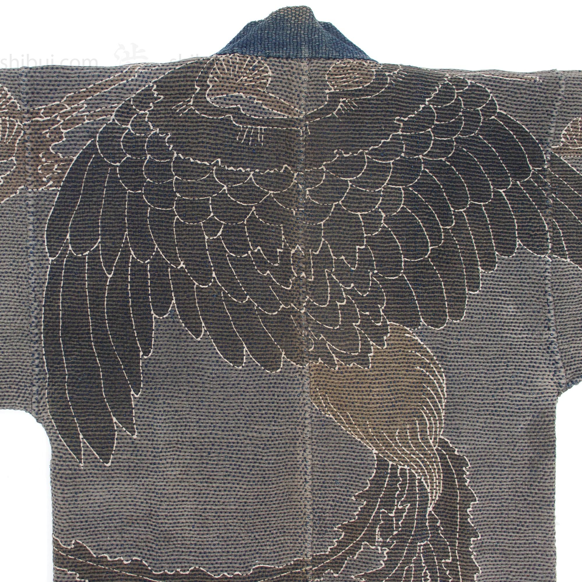 Hagoromo Shobo Hanten | Antique Japanese Sashiko Fireman's Coat - Image 3