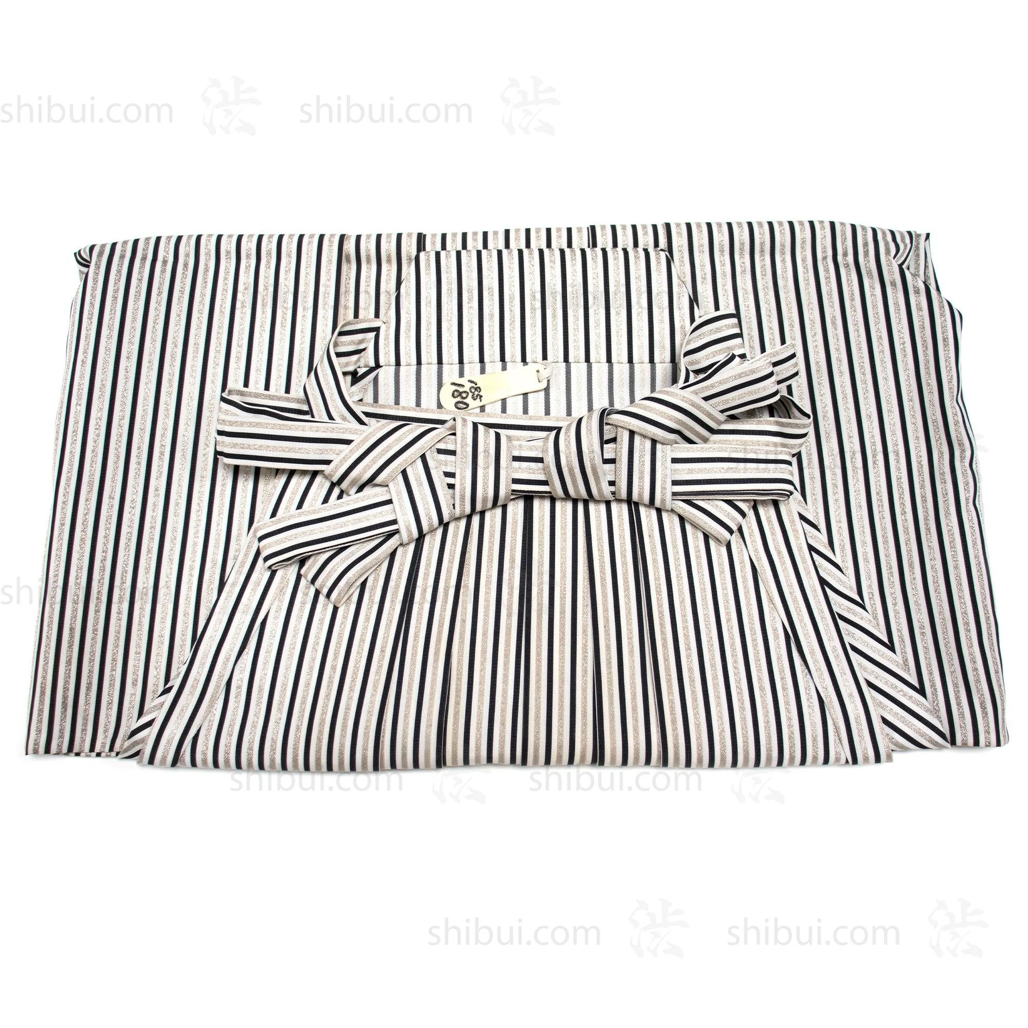 Hakama - White, Silver & Blue - Pinstripe - Image 3