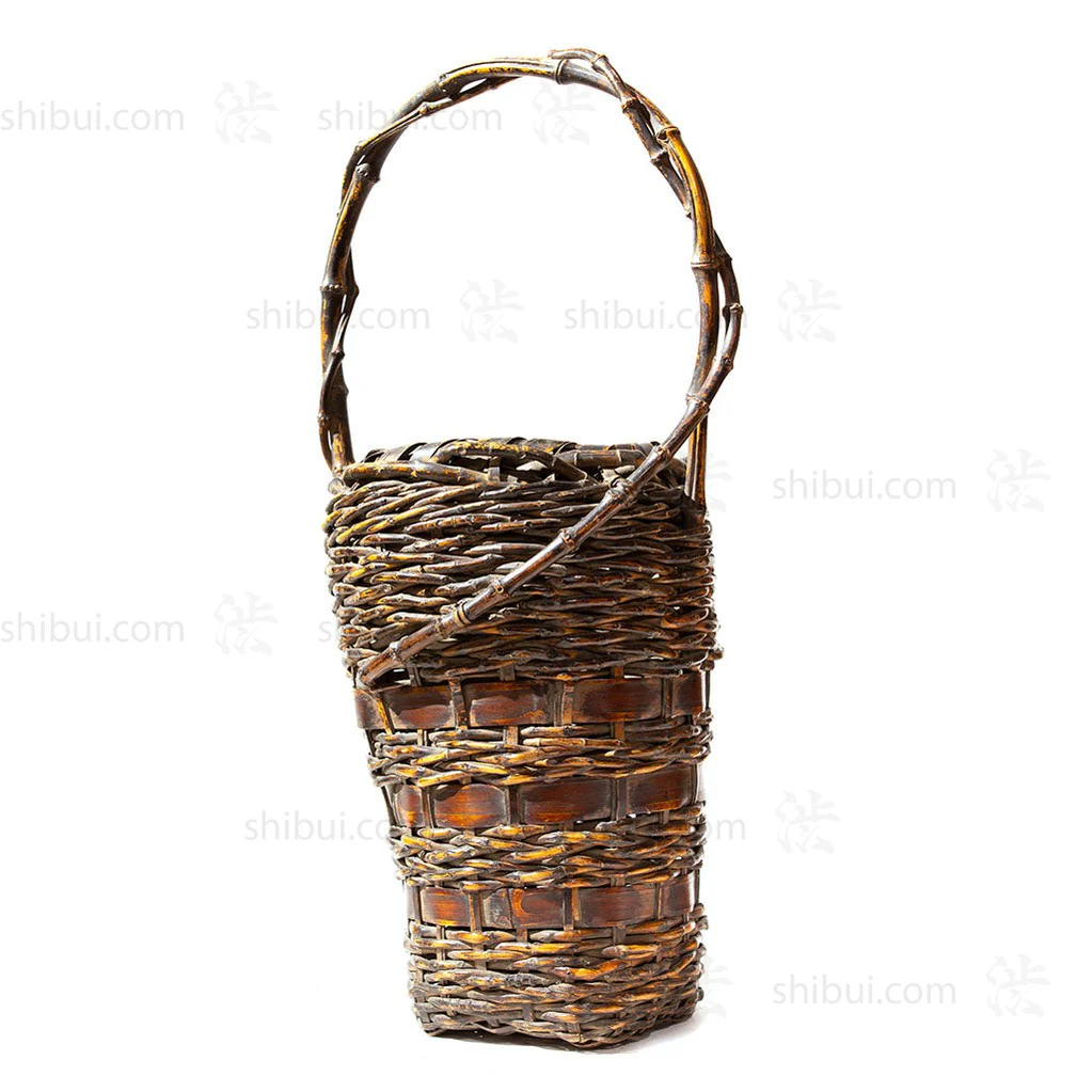 Hanakago Japanese Bamboo Ikebana Flower Basket - Image 3