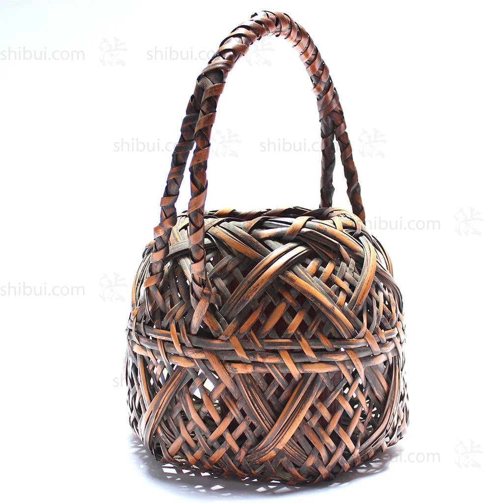 Hanakago Japanese Bamboo Ikebana Flower Basket - Image 3