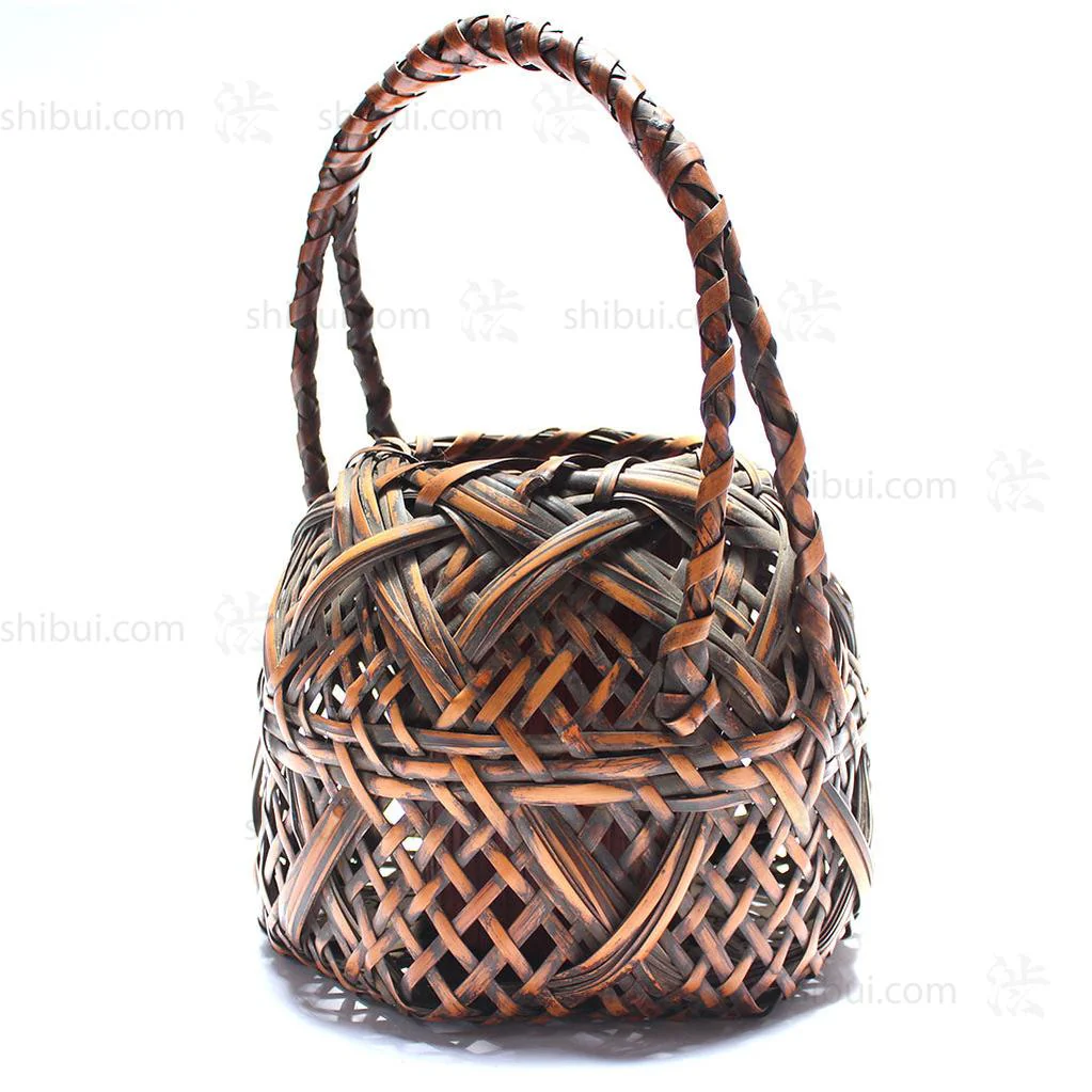 Hanakago Japanese Bamboo Ikebana Flower Basket - Image 4