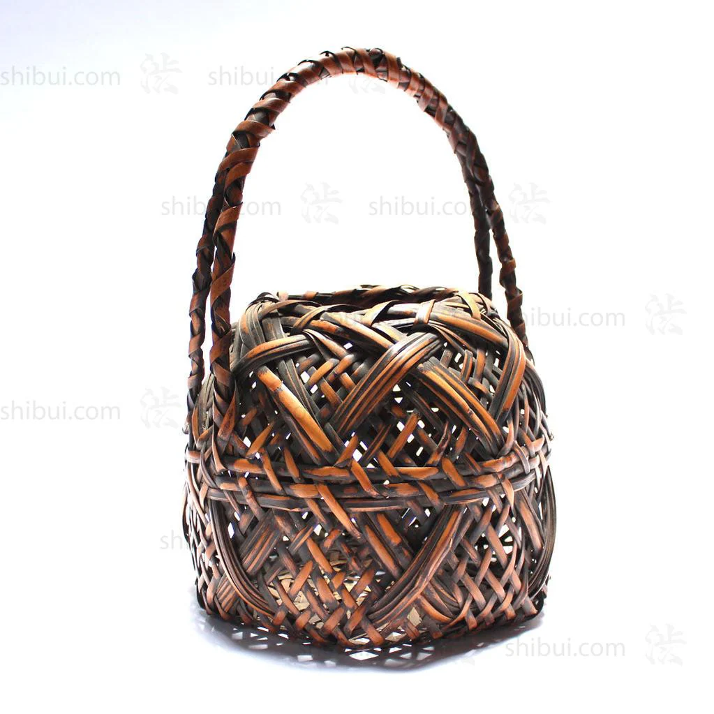 Hanakago Japanese Bamboo Ikebana Flower Basket - Image 6