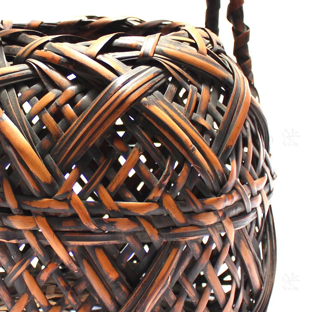 Hanakago Japanese Bamboo Ikebana Flower Basket - Image 7