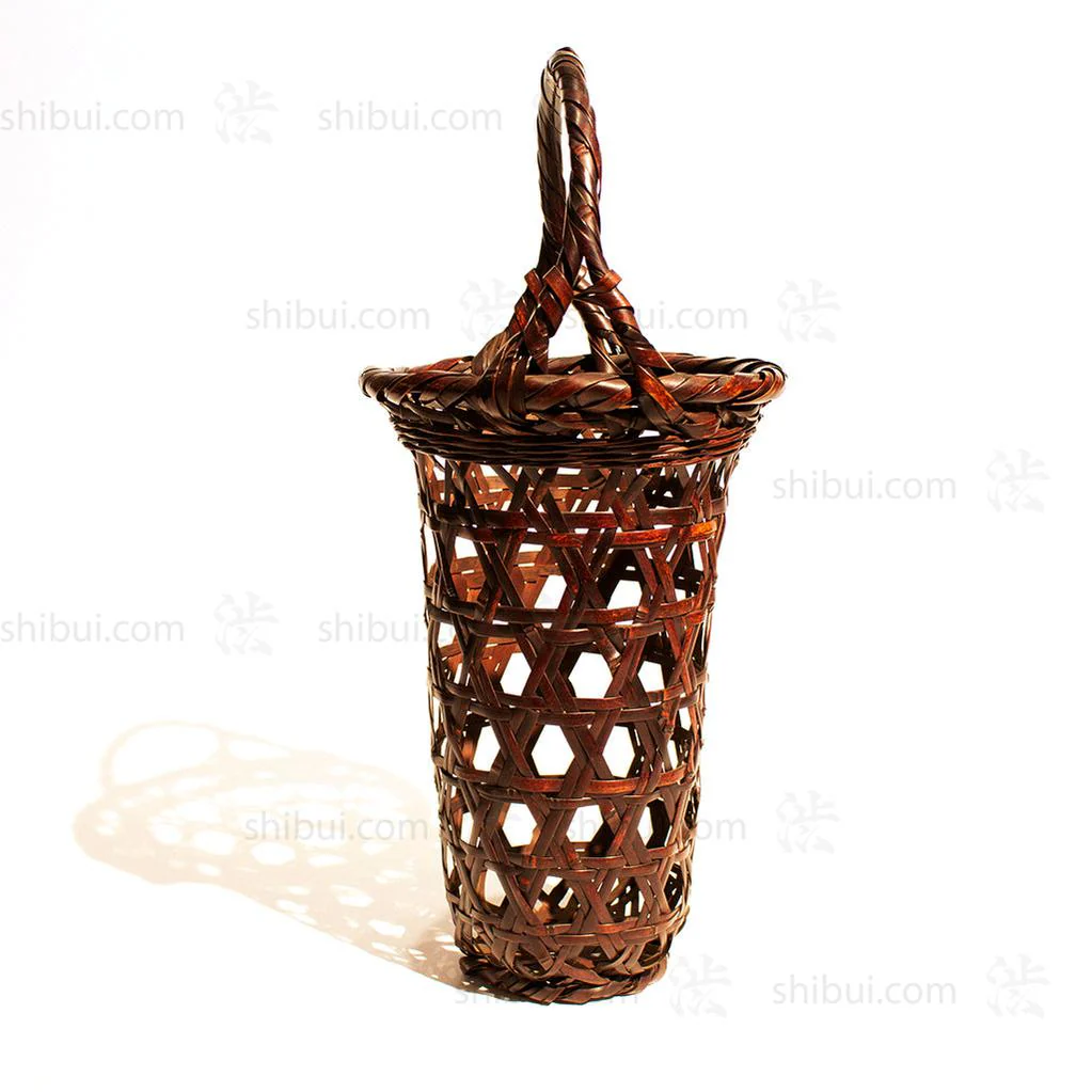 Hanakago Japanese Bamboo Ikebana Flower Basket - Image 2
