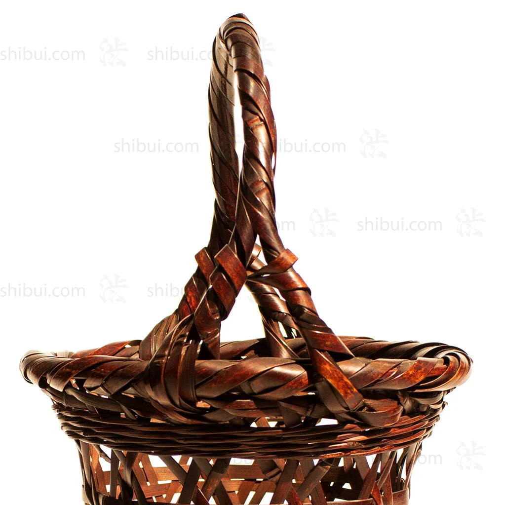Hanakago Japanese Bamboo Ikebana Flower Basket - Image 3