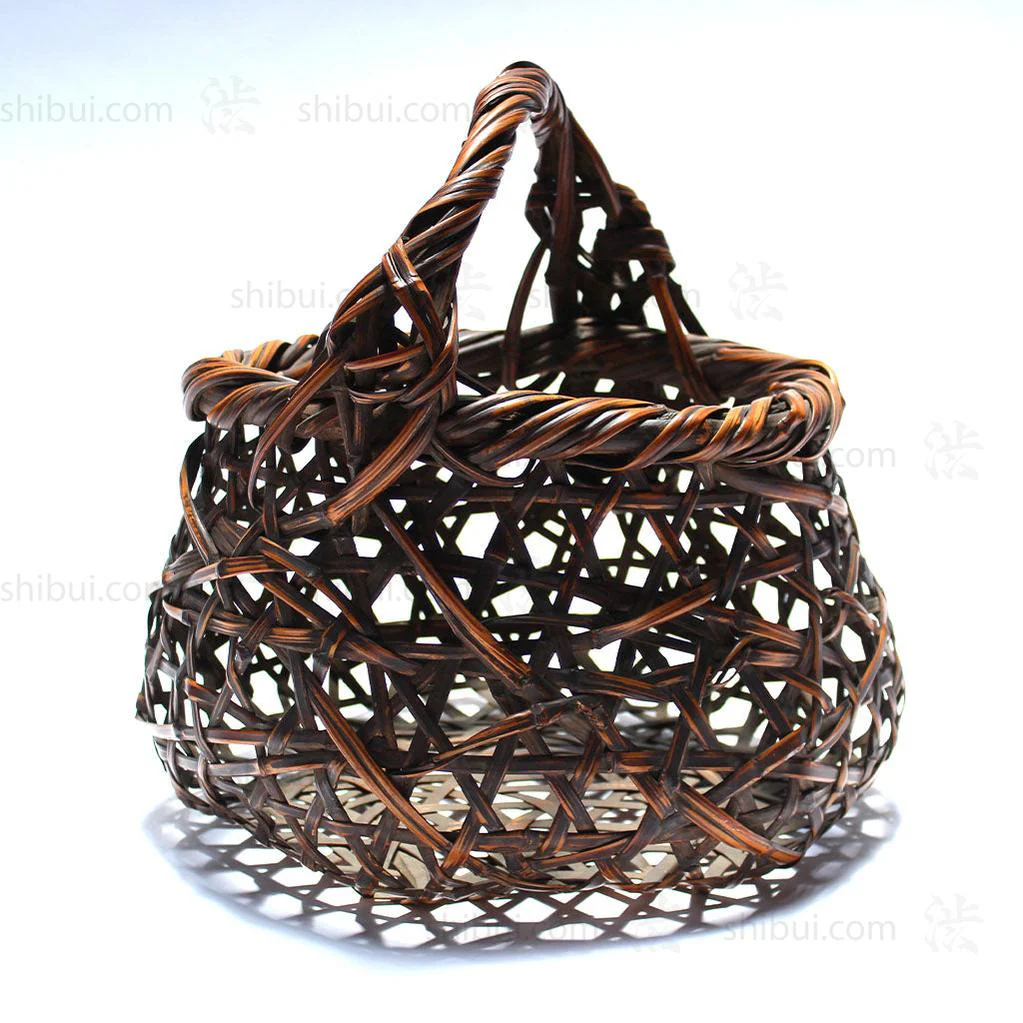 Hanakago - Japanese Bamboo Ikebana Flower Basket - Image 2