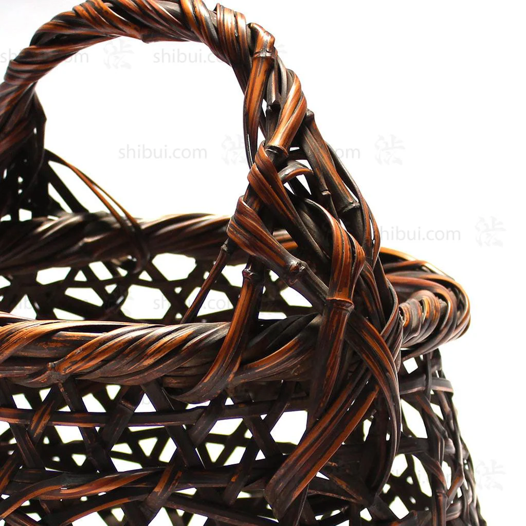 Hanakago - Japanese Bamboo Ikebana Flower Basket - Image 6