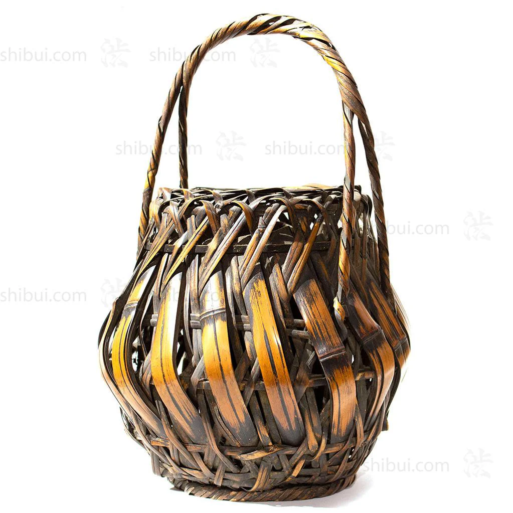 Hanakago Japanese Bamboo Ikebana Flower Basket - Image 3