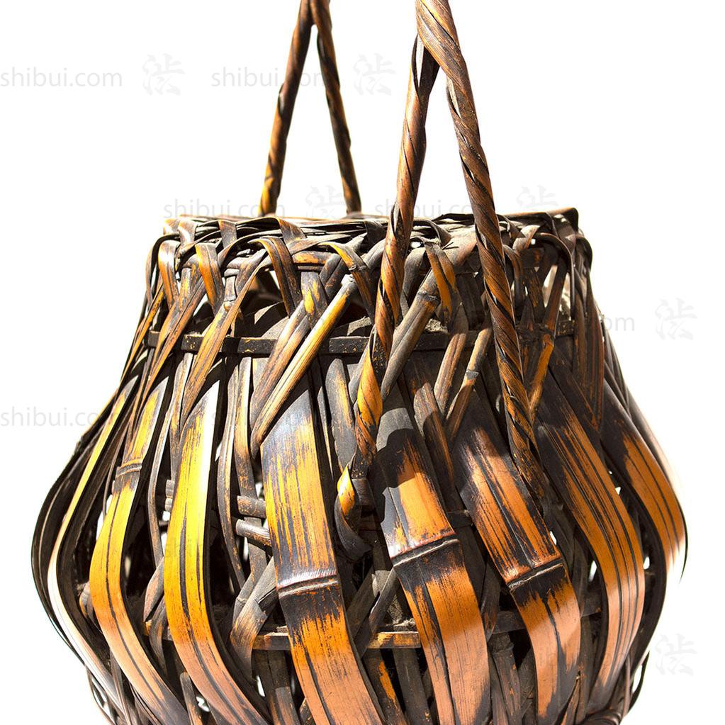 Hanakago Japanese Bamboo Ikebana Flower Basket - Image 4