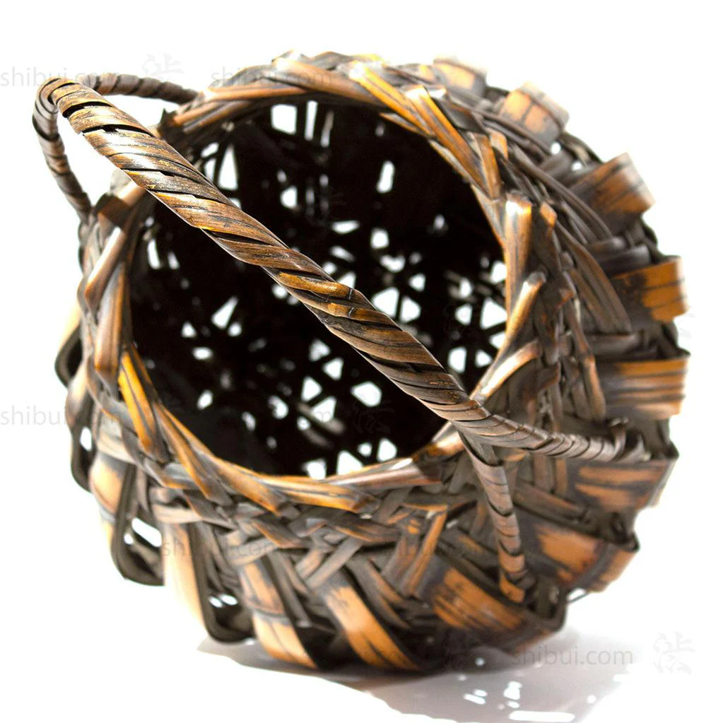 Hanakago Japanese Bamboo Ikebana Flower Basket - Image 6