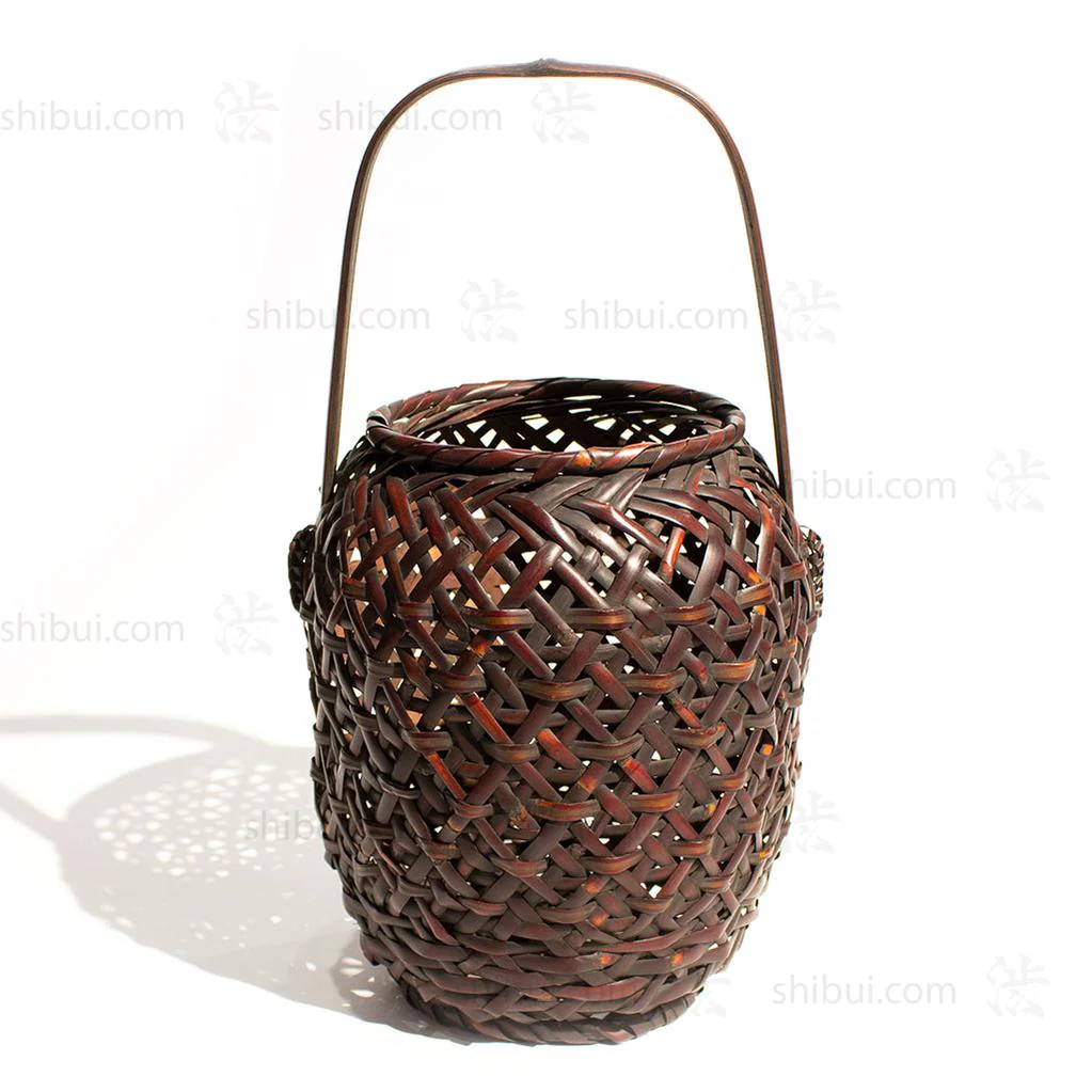 Hanakago Japanese Bamboo Ikebana Flower Basket - Image 2
