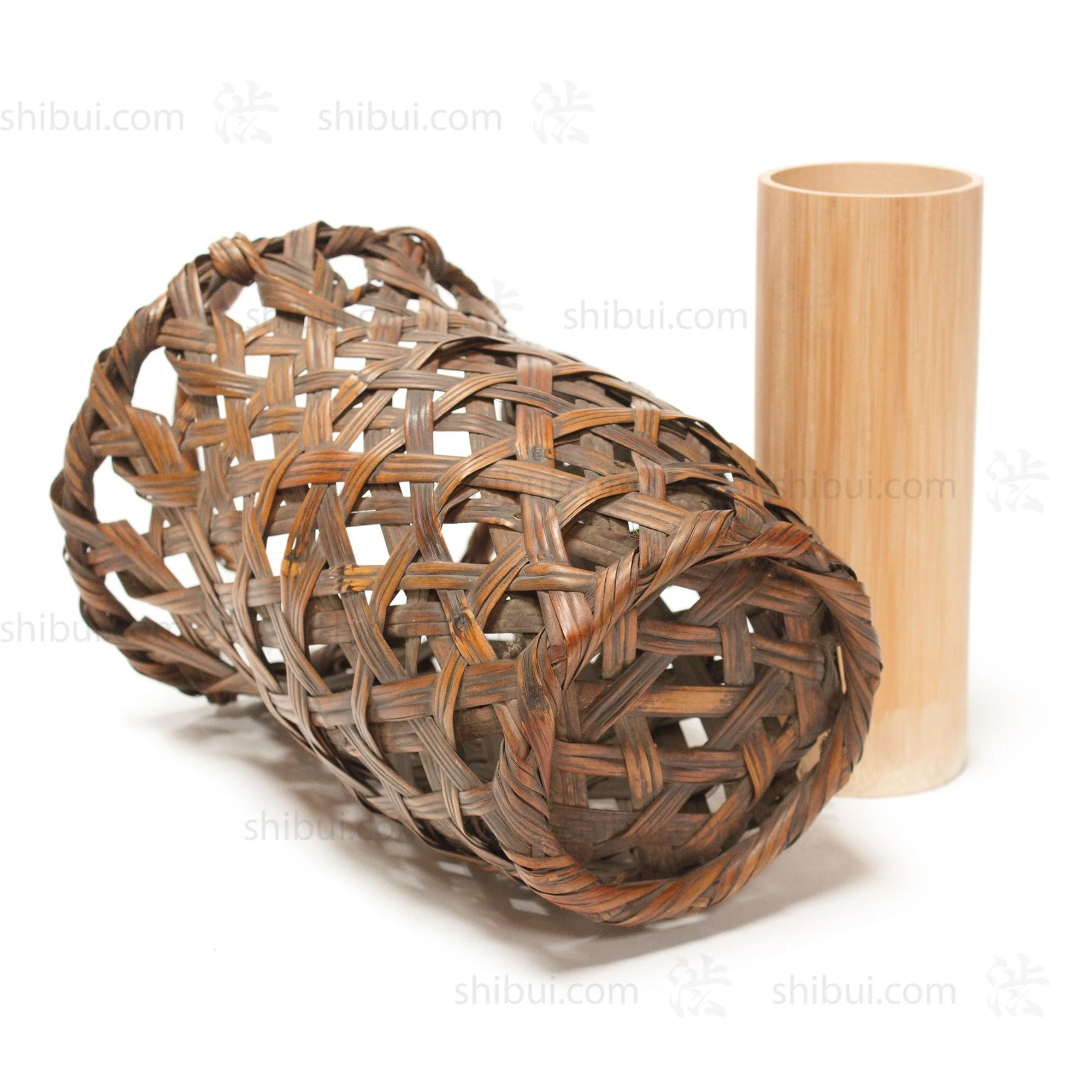 Hanakago Japanese Bamboo Ikebana Flower Basket - Image 4