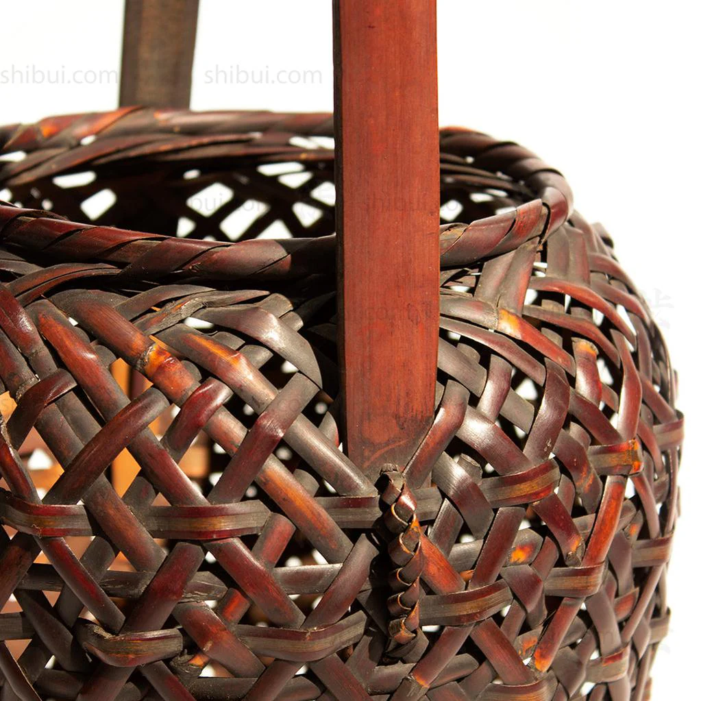 Hanakago Japanese Bamboo Ikebana Flower Basket - Image 4
