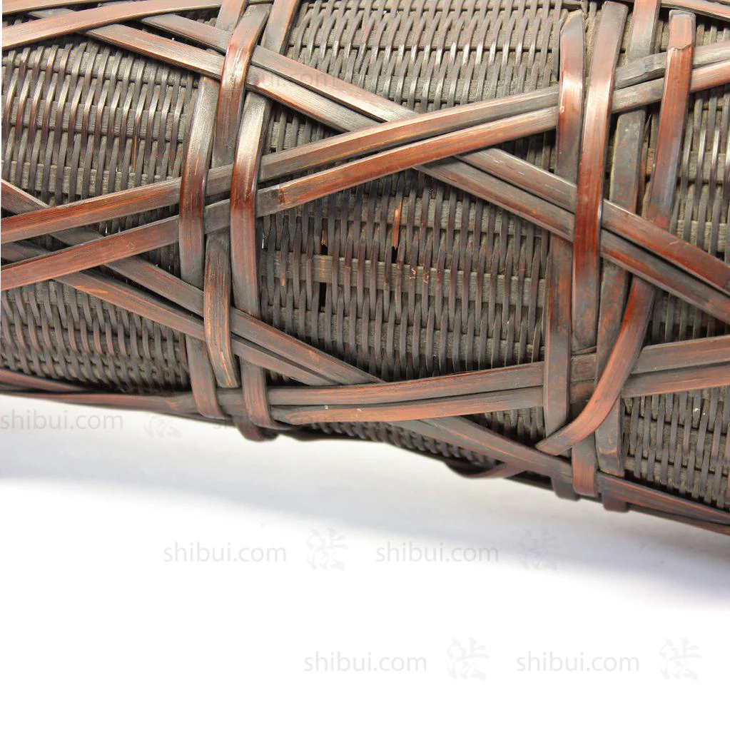 Tall Hanakago Japanese Bamboo Ikebana Flower Basket - Image 11