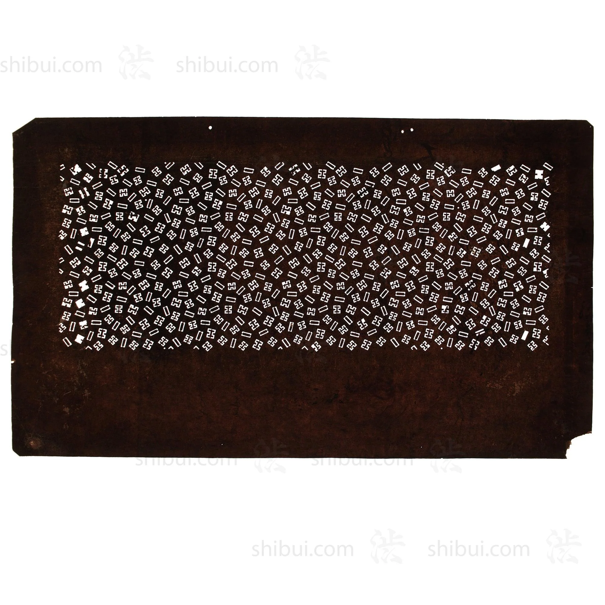 Hand Cut Edo Komon Floral Katagami | Japanese Lacquered Paper Stencil - Image 4