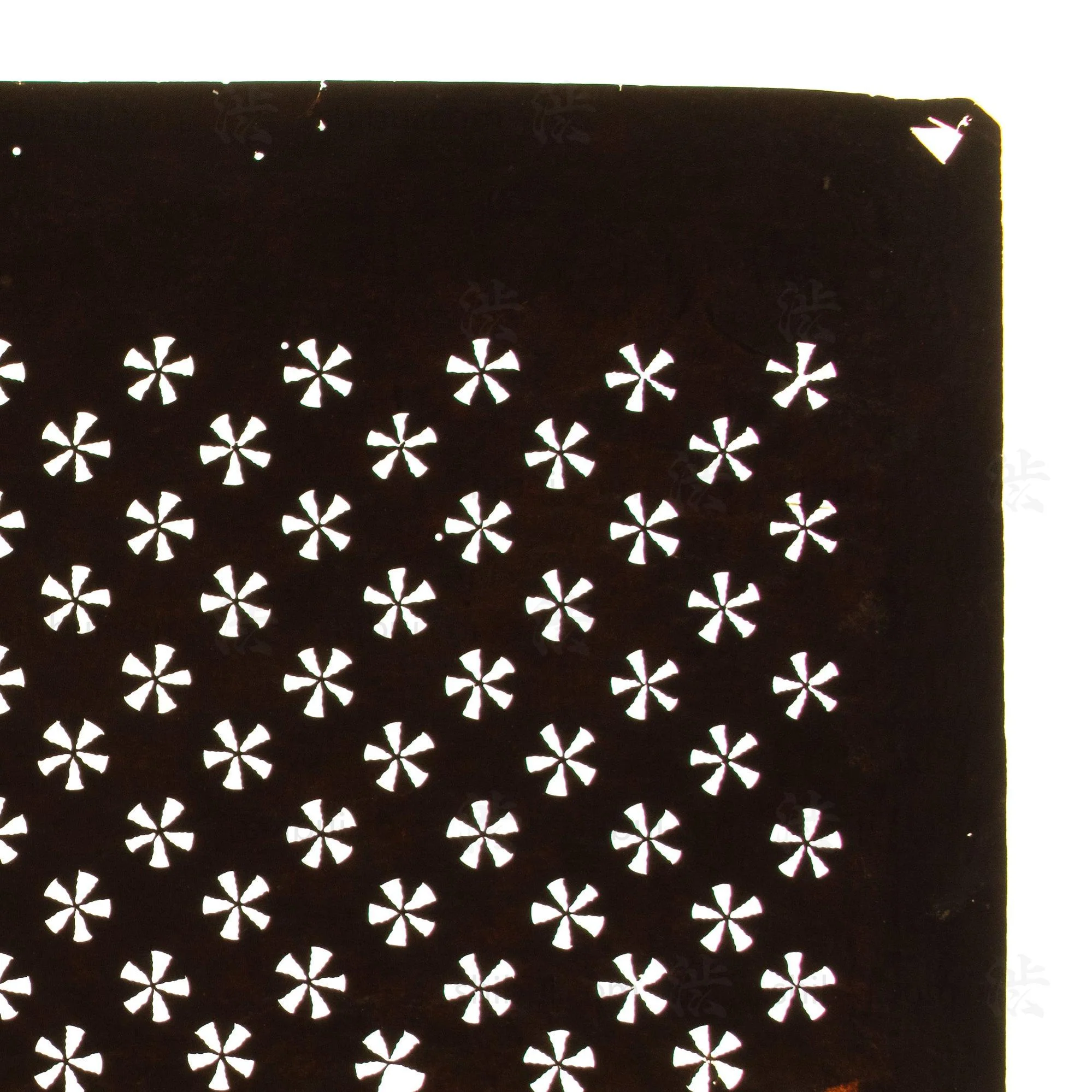 Hand Cut Flower Katagami | Japanese Lacquered Paper Stencil - Image 6