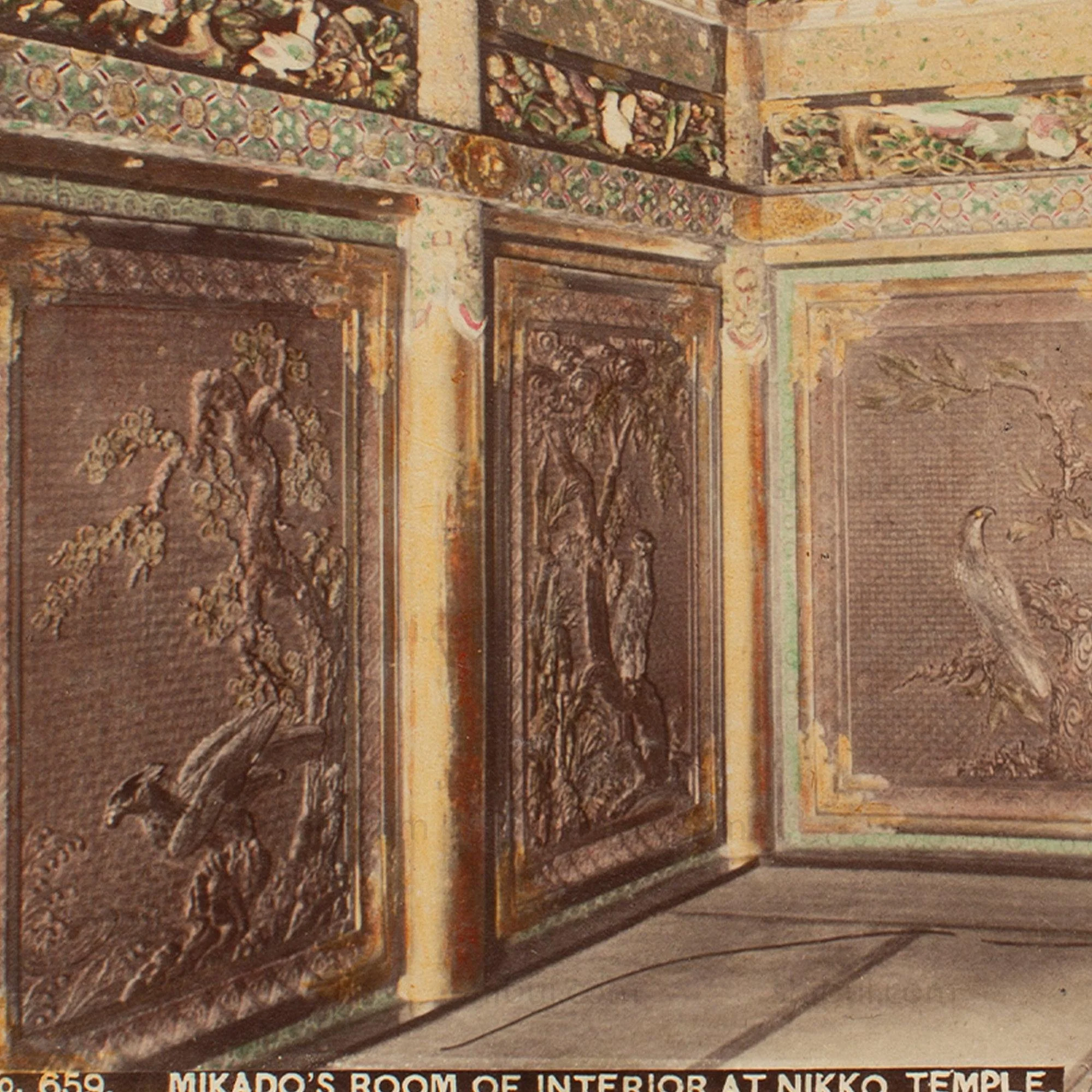 Hand Tinted Albumen of the Mikado's Room | Antique Japanese Photograph - Image 3