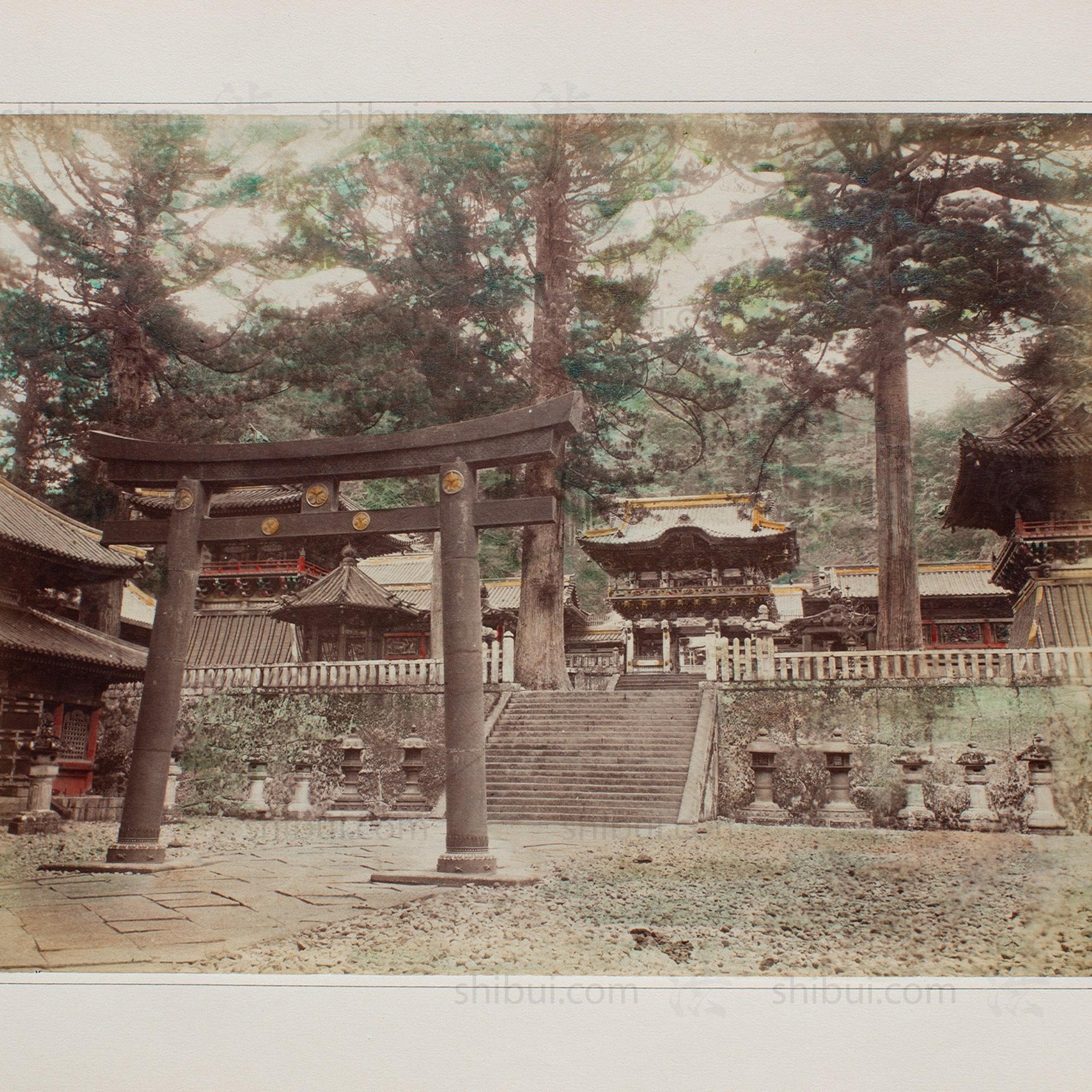 Hand Tinted Albumen of Toshogu Shrine | Antique Japanese Photograph - Image 2