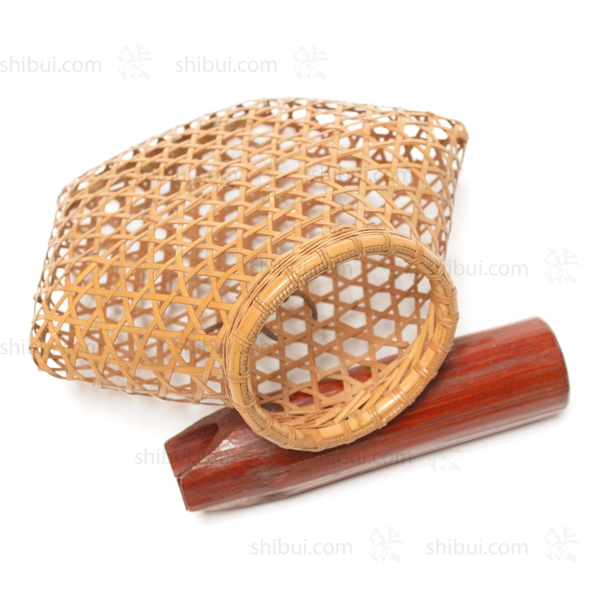 Hanging Hanakago Japanese Bamboo Ikebana Flower Basket - Image 2