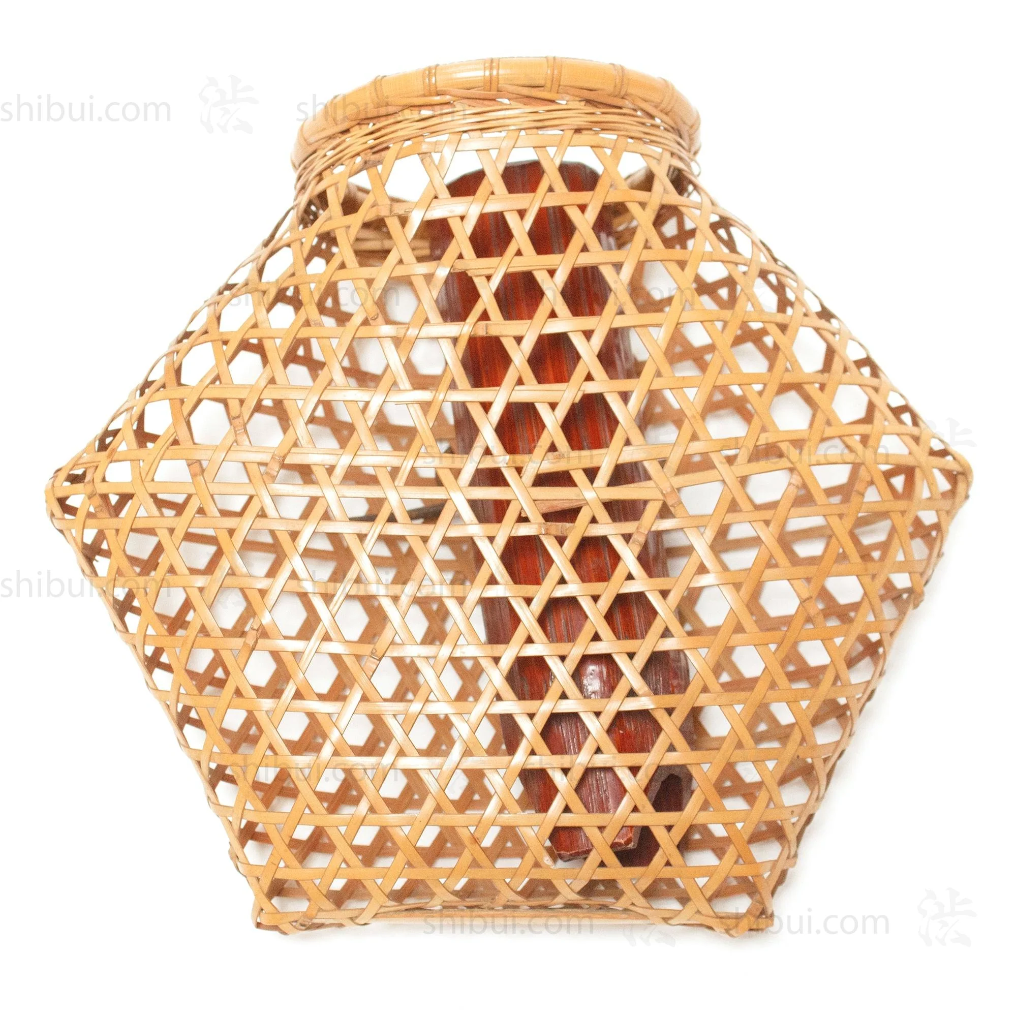 Hanging Hanakago Japanese Bamboo Ikebana Flower Basket - Image 7