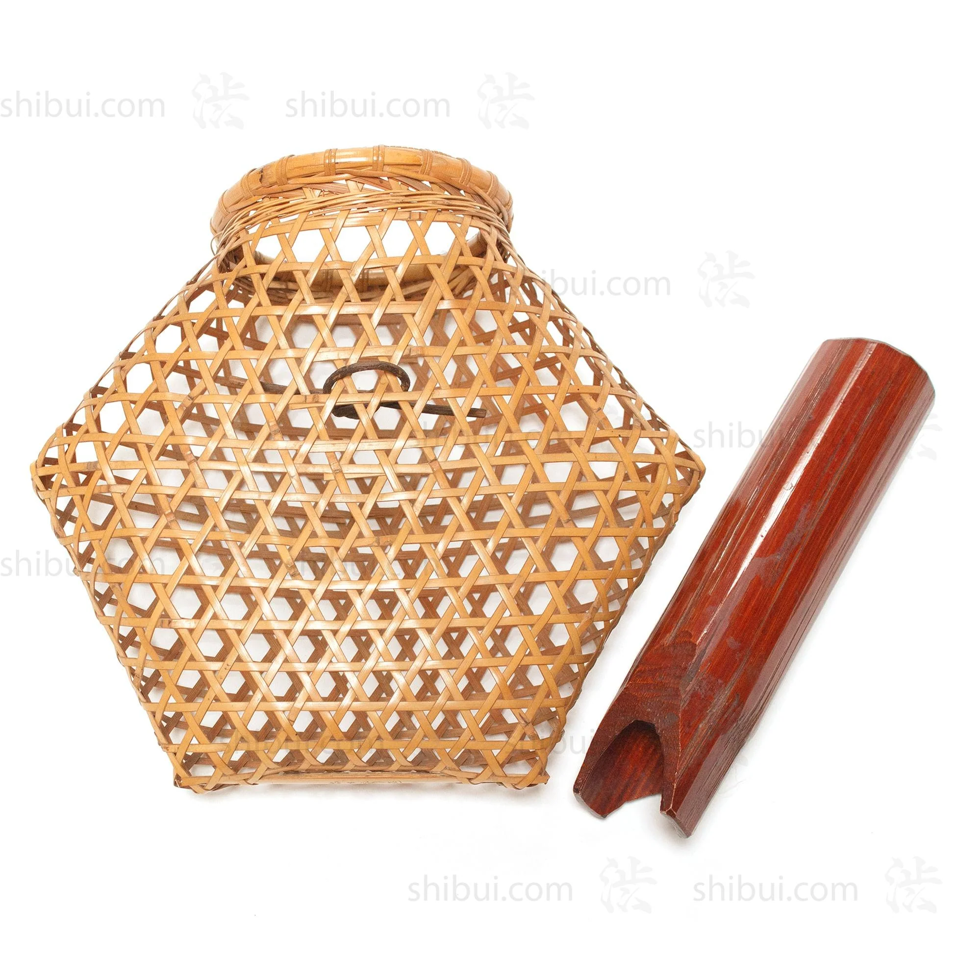 Hanging Hanakago Japanese Bamboo Ikebana Flower Basket - Image 9