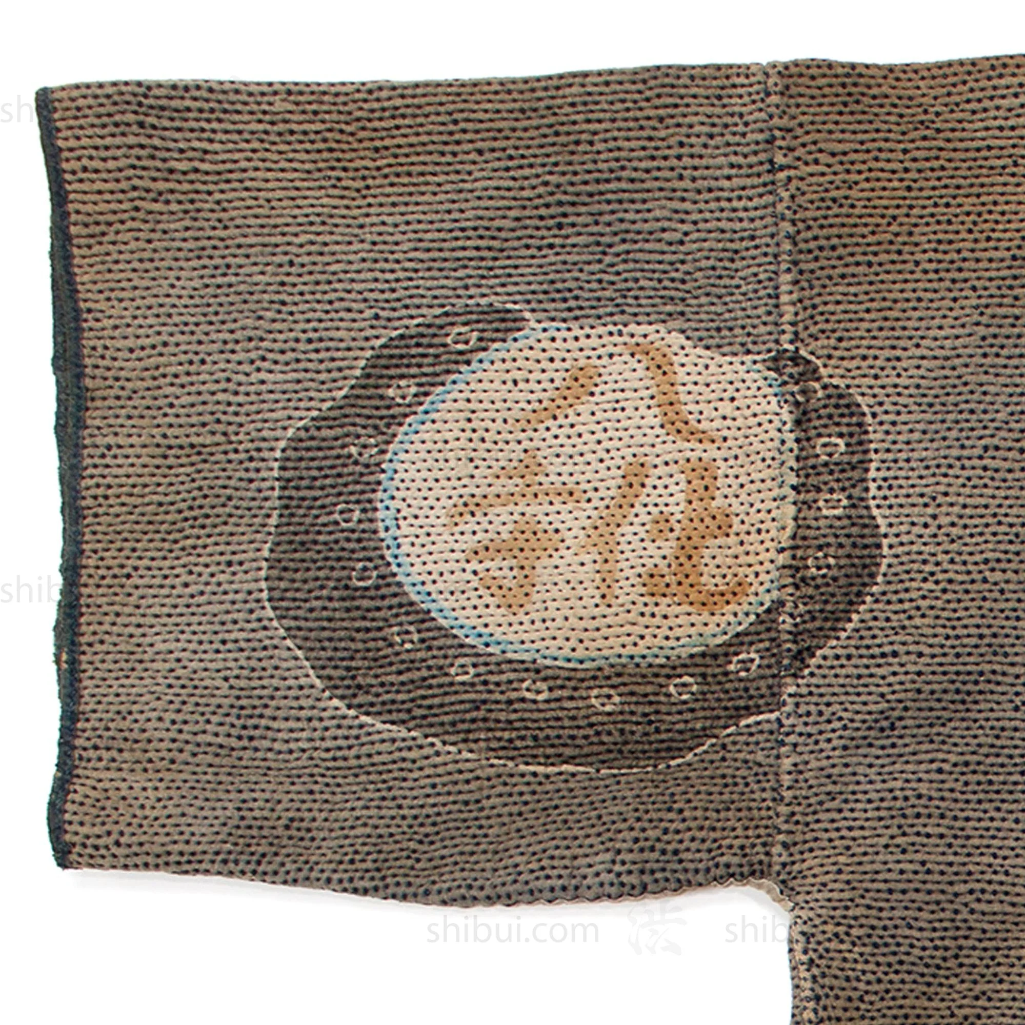 Hanten with Roof Tiles Japanese Antique Fireman's Coat - Image 3