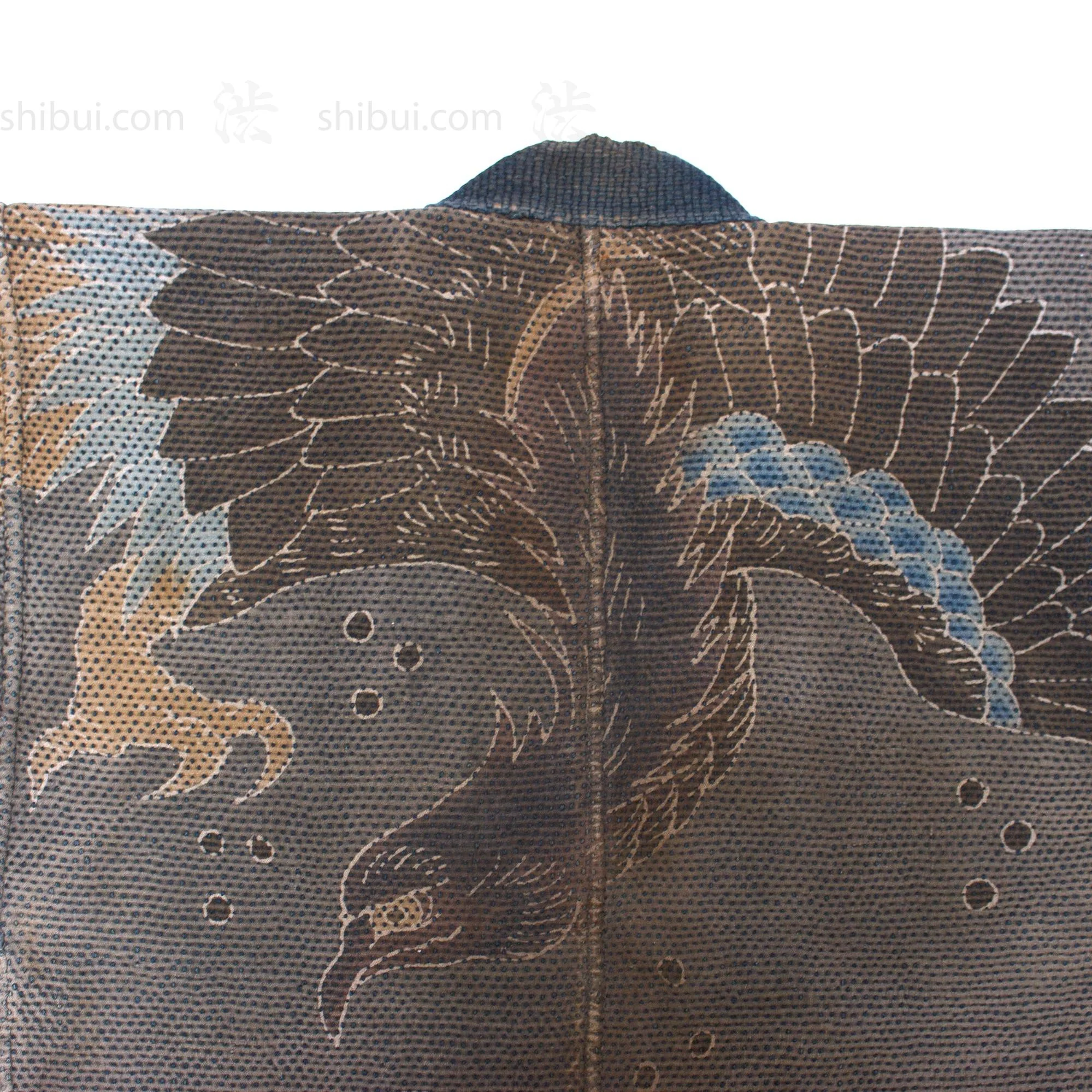 Eagle Tsutsugaki Hanten Antique Fireman's Coat - Image 3