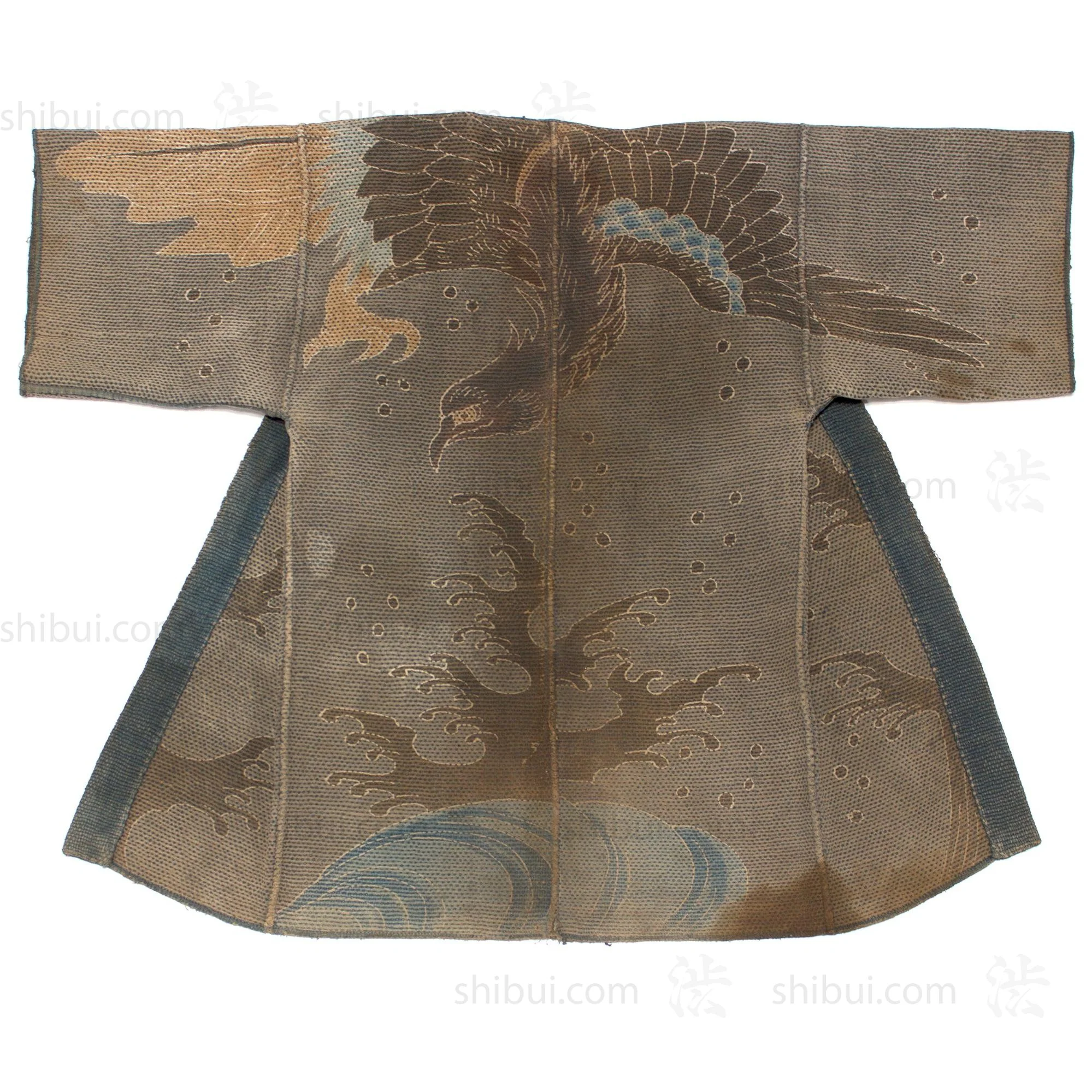 Eagle Tsutsugaki Hanten Antique Fireman's Coat - Image 4