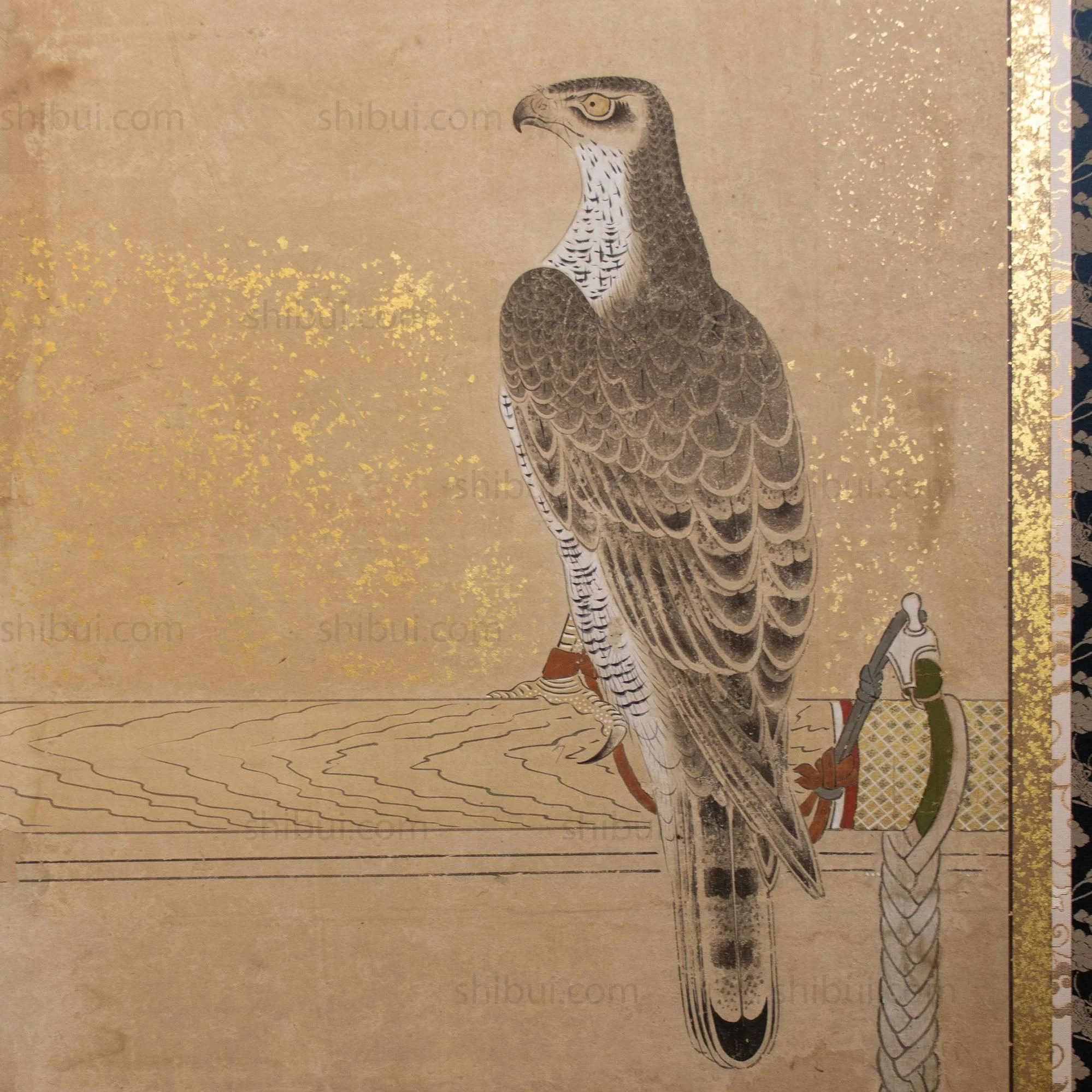 Hunting Hawks | Pair of 6 Panel Screens - Image 8