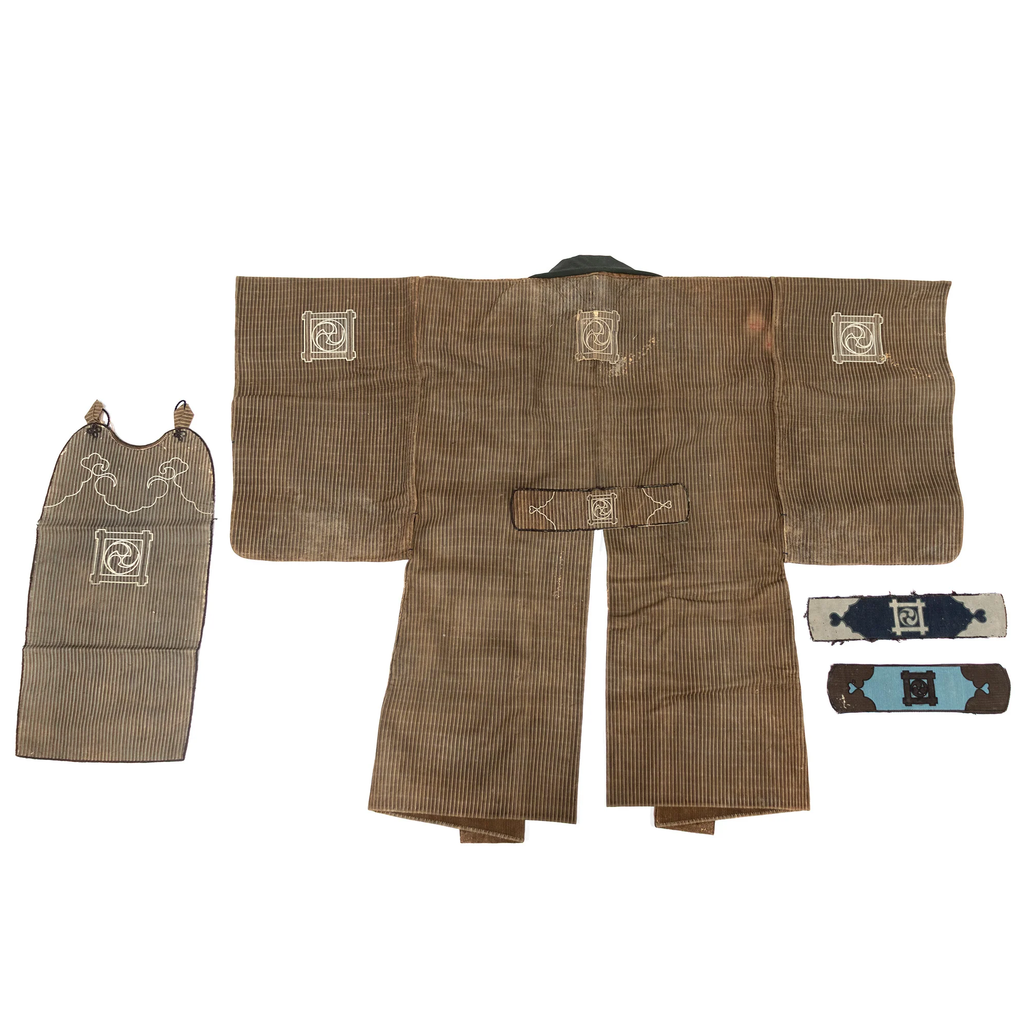 Inden Kawabaori Beautiful Reversable Doeskin Fireman's Coat & Muneate Set - Image 10