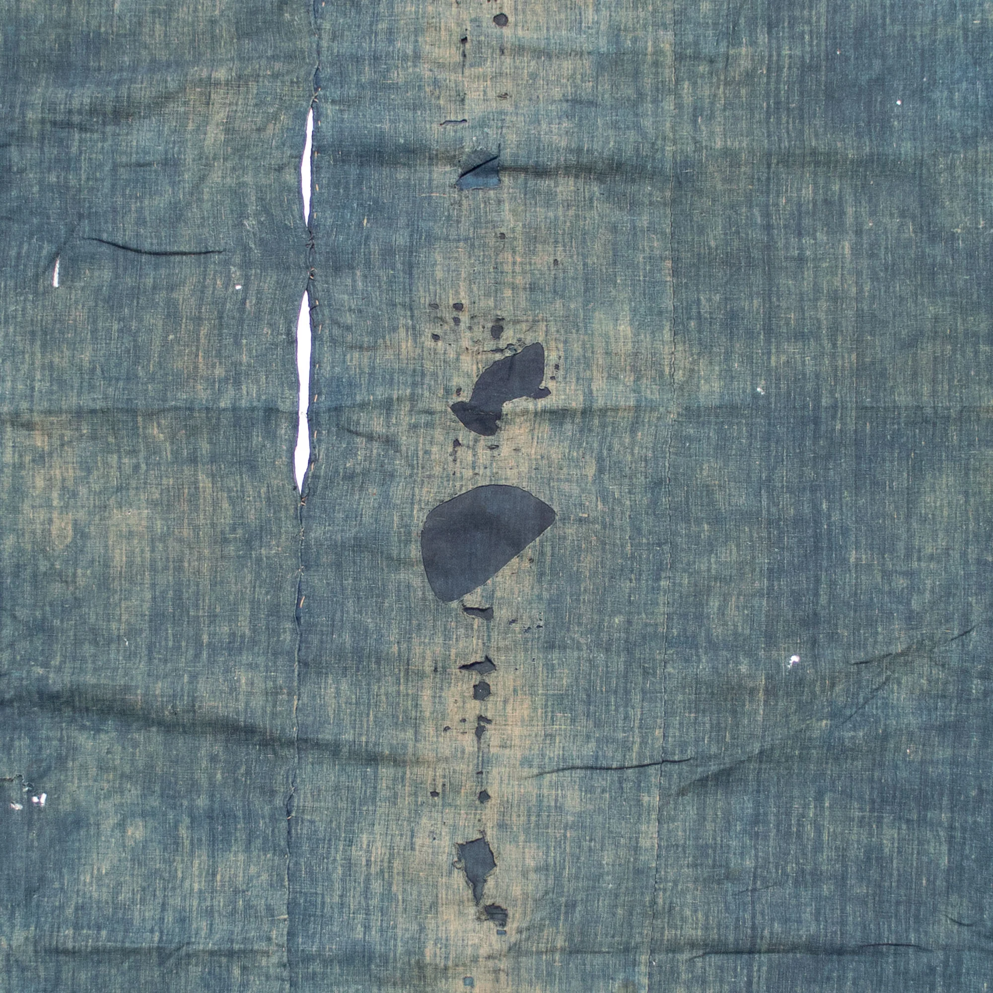 Indigo Boro Sheet | Japanese Patchwork Textile - Image 3