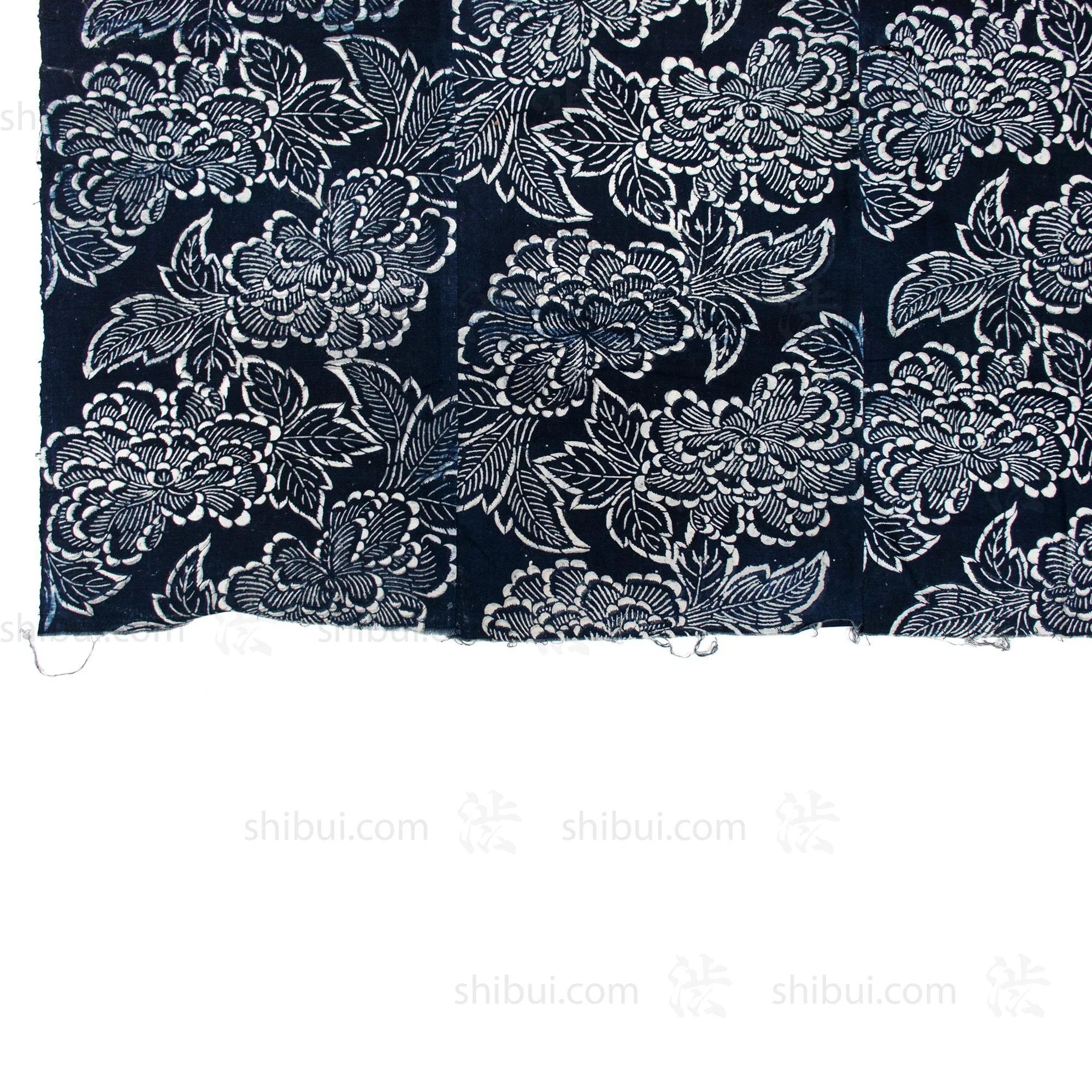 Japanese Indigo Cotton Katazome Sheet - Image 4