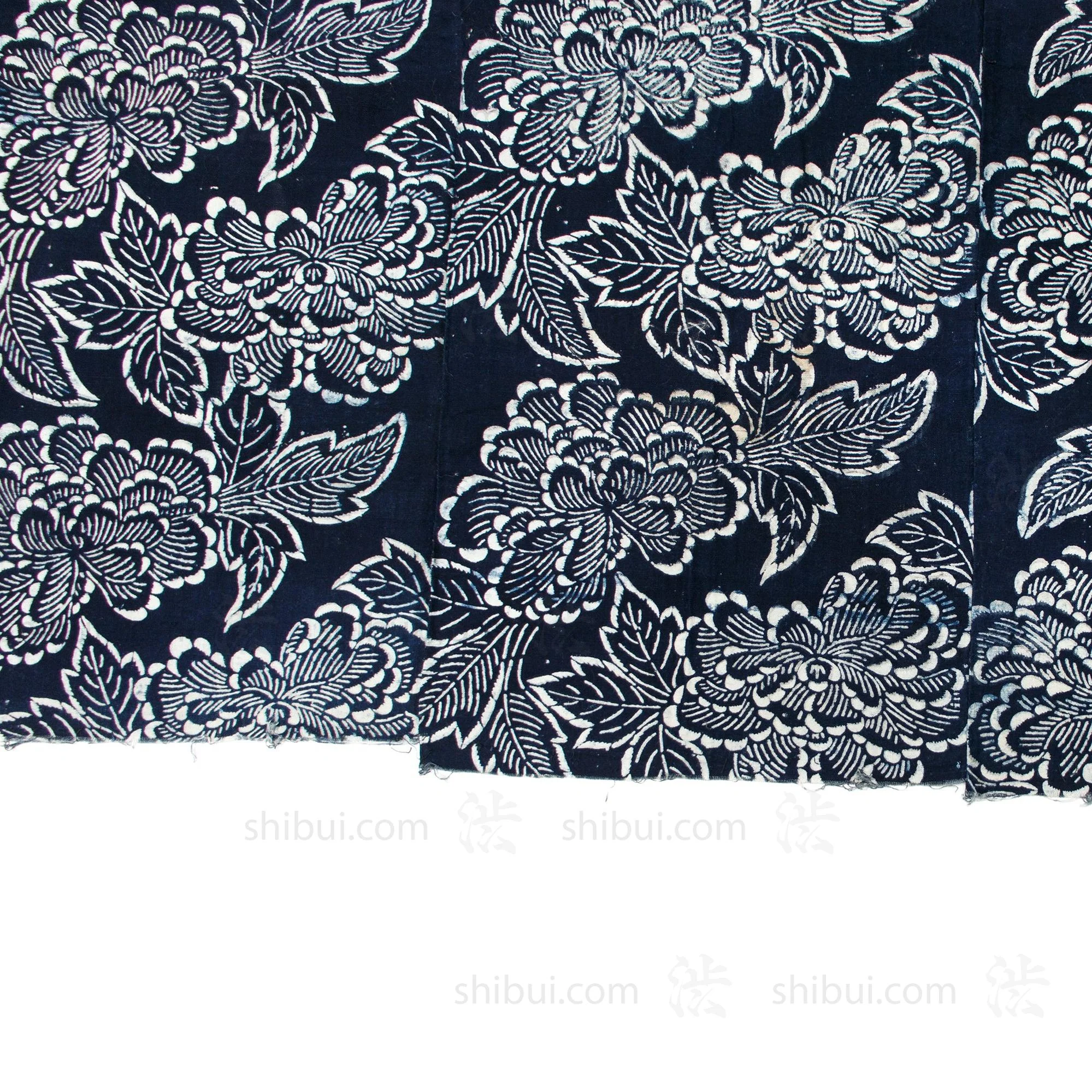 Japanese Indigo Cotton Katazome Sheet - Image 5