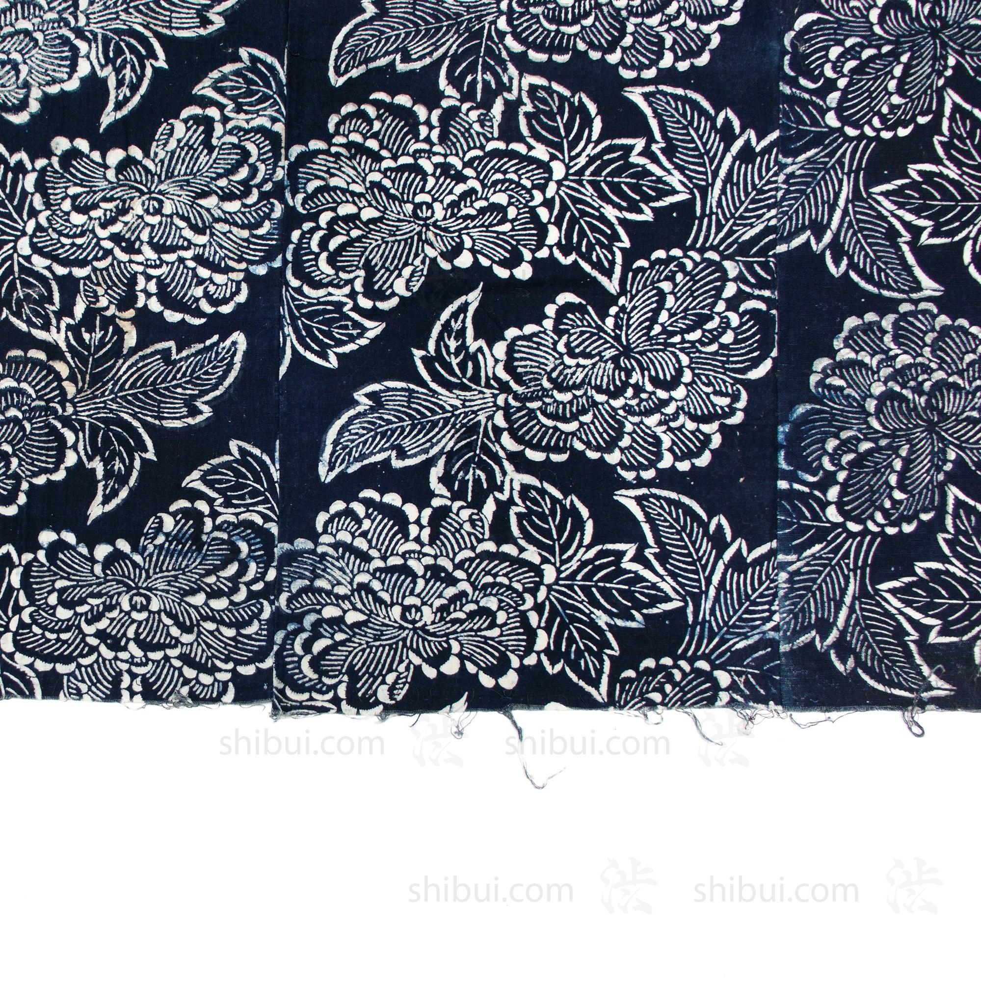 Japanese Indigo Cotton Katazome Sheet - Image 6