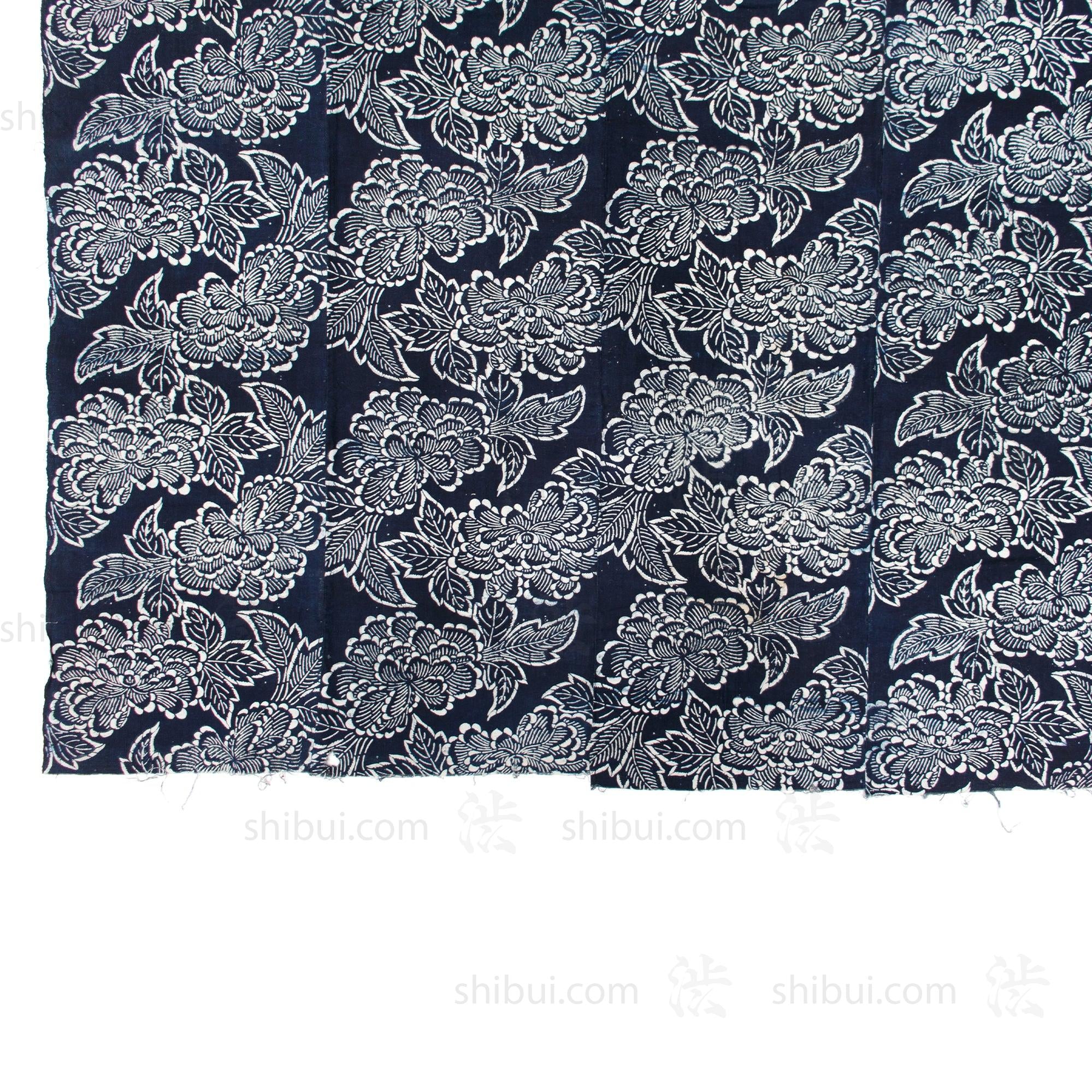 Japanese Indigo Cotton Katazome Sheet - Image 7