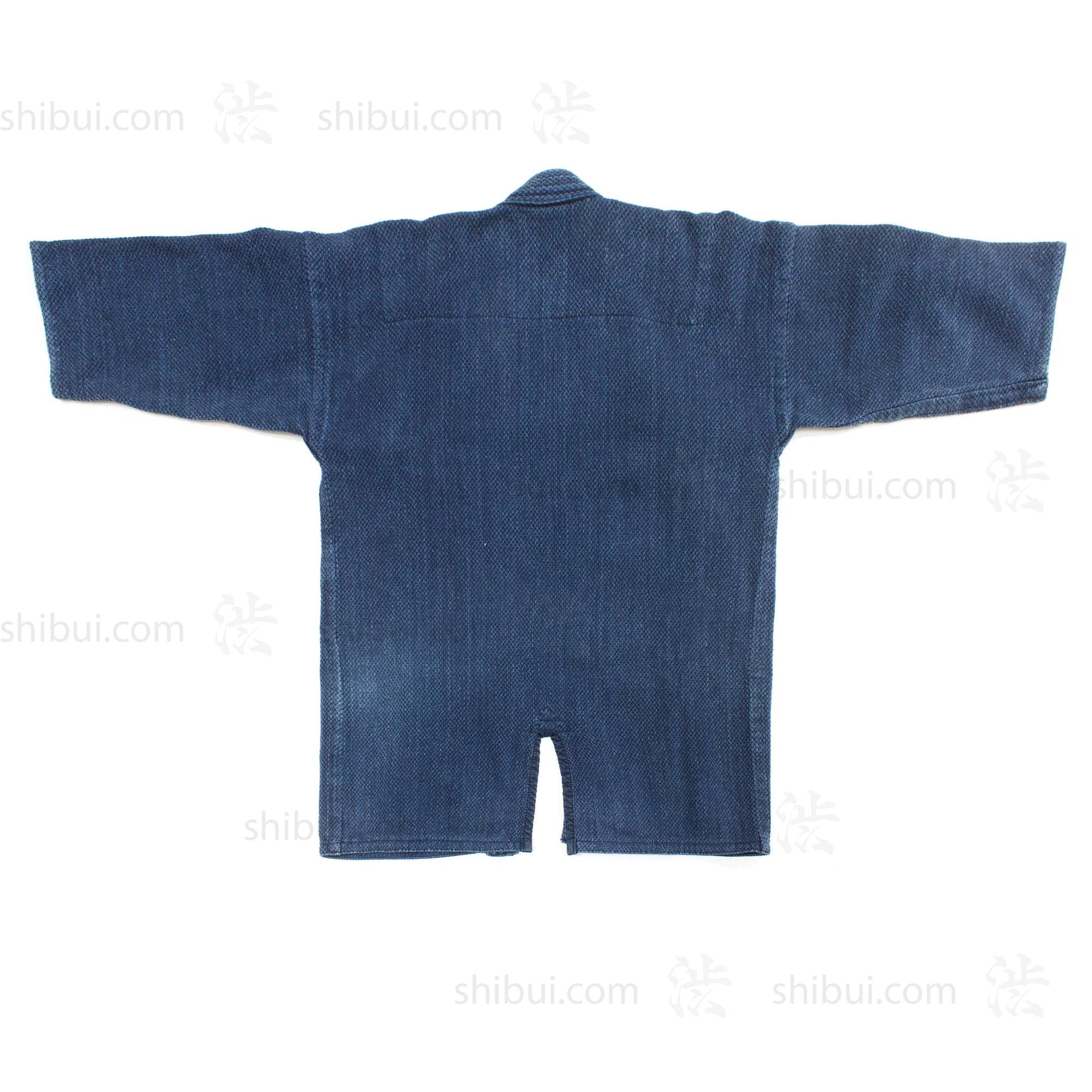 Indigo Dyed Kendo Jacket with Sashiko-Style Stitching - Image 2