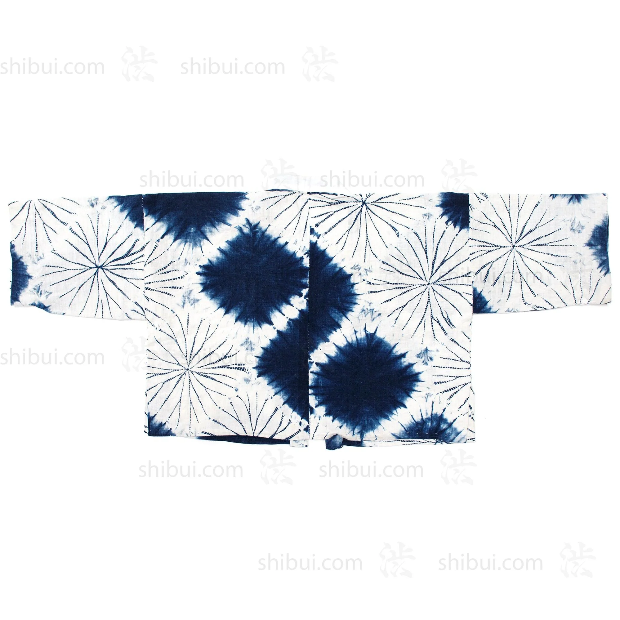 Indigo Dyed Shibori Han Juban  | Jacket - Image 2