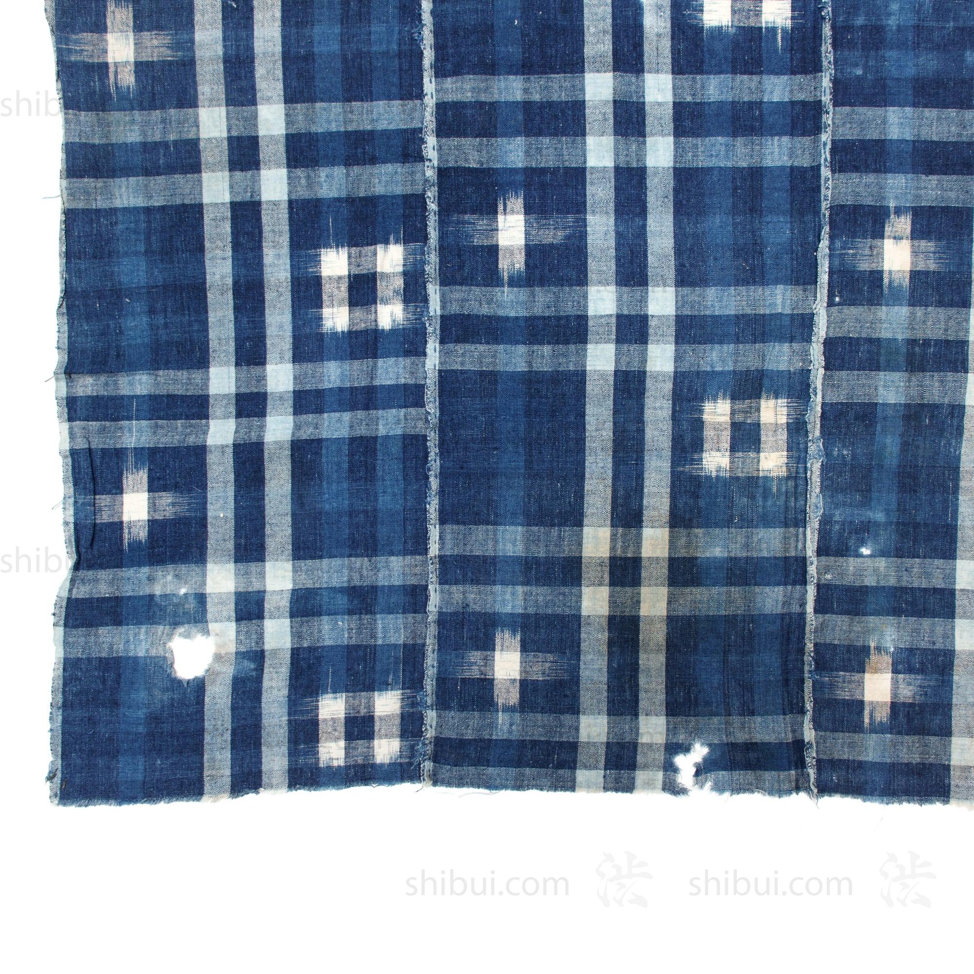 Japanese Indigo Kasuri Cotton Sheet - Image 4