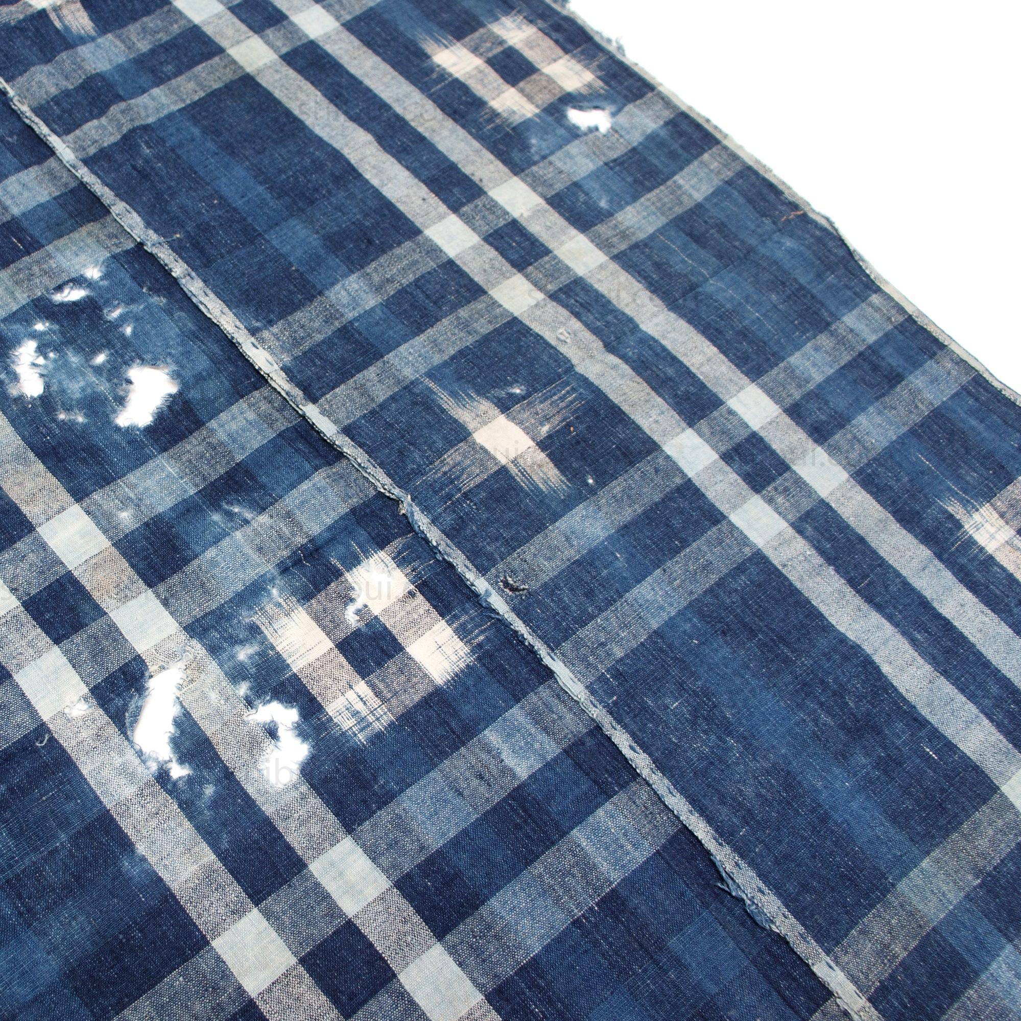 Japanese Indigo Kasuri Cotton Sheet - Image 7